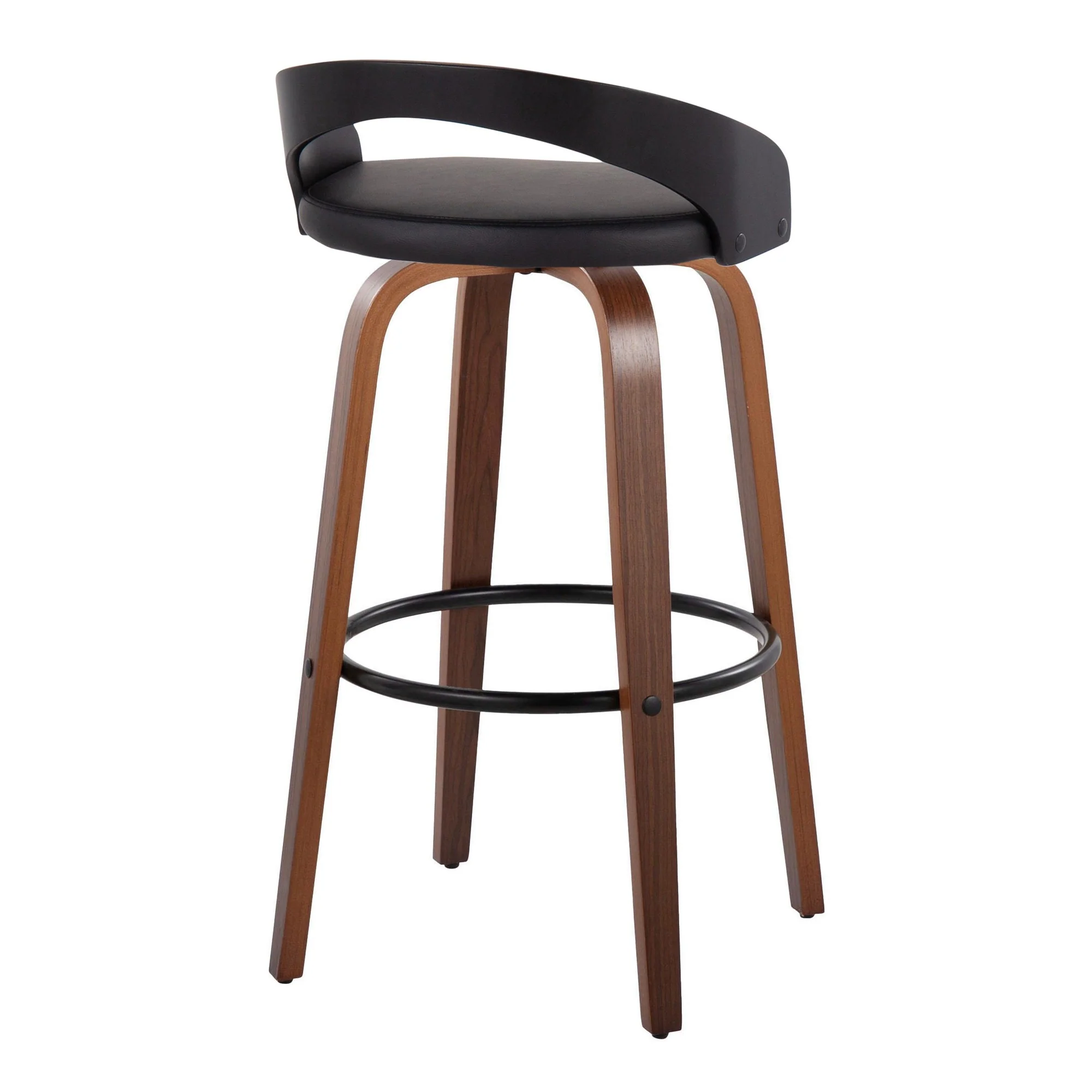 Grotto 30" Fixed-Height Barstool - Set of 2 By LumiSource - B30-GROTTOPU-GRTZR2 NANABN2 - Image 48