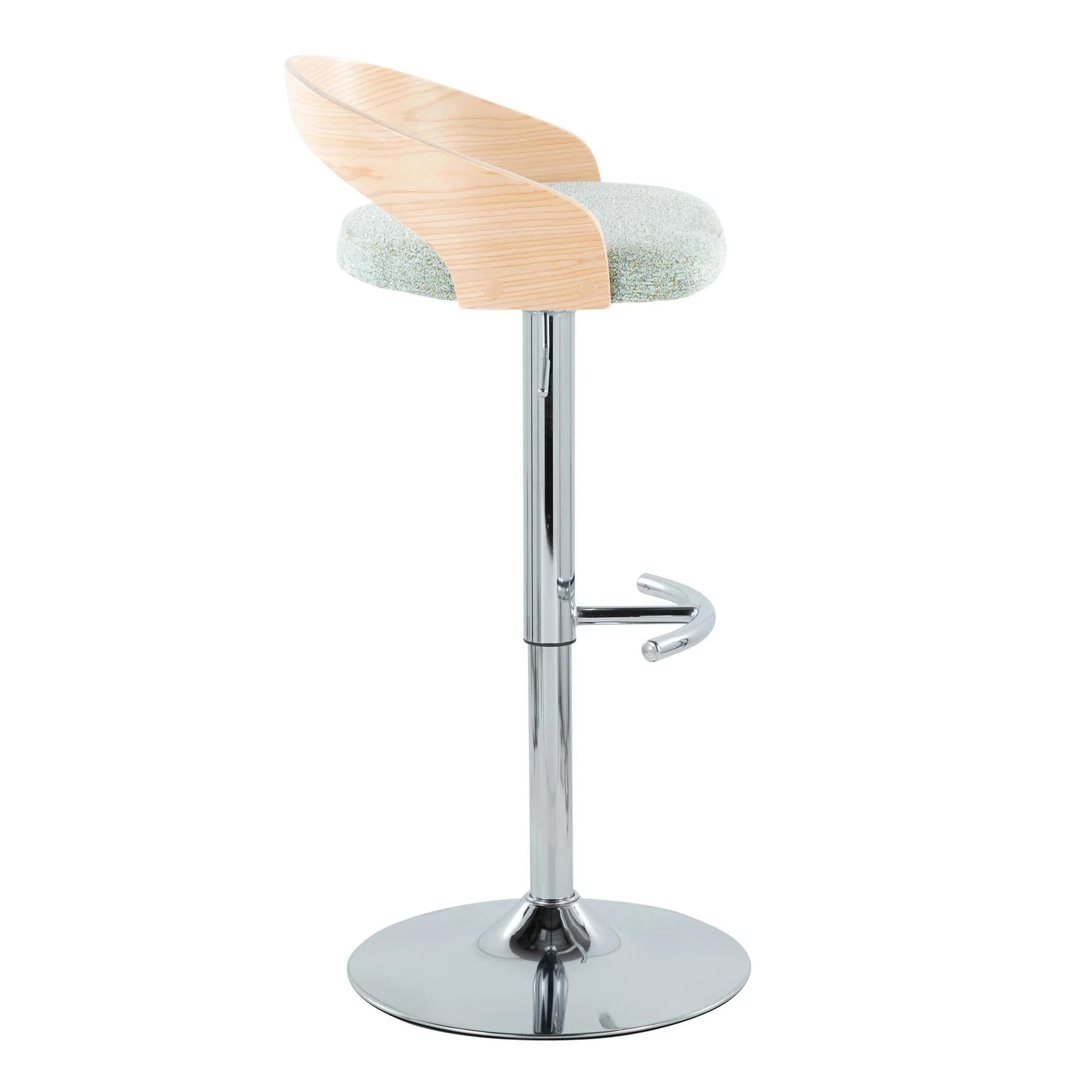 Grotto Adjustable Barstool - Set of 2 By LumiSource - BS-GROTTOFB-RT2 CHRNALGN2 - Image 7