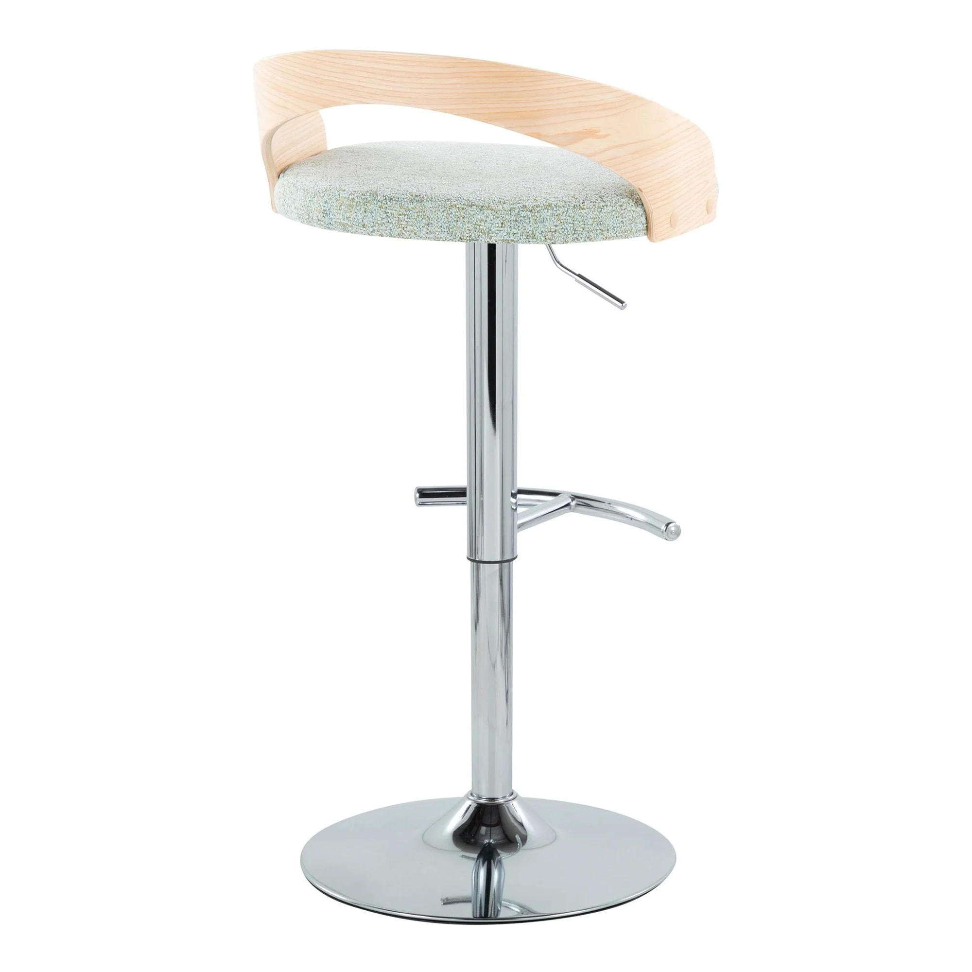 Grotto Adjustable Barstool - Set of 2 By LumiSource - BS-GROTTOFB-RT2 CHRNALGN2 - Image 8
