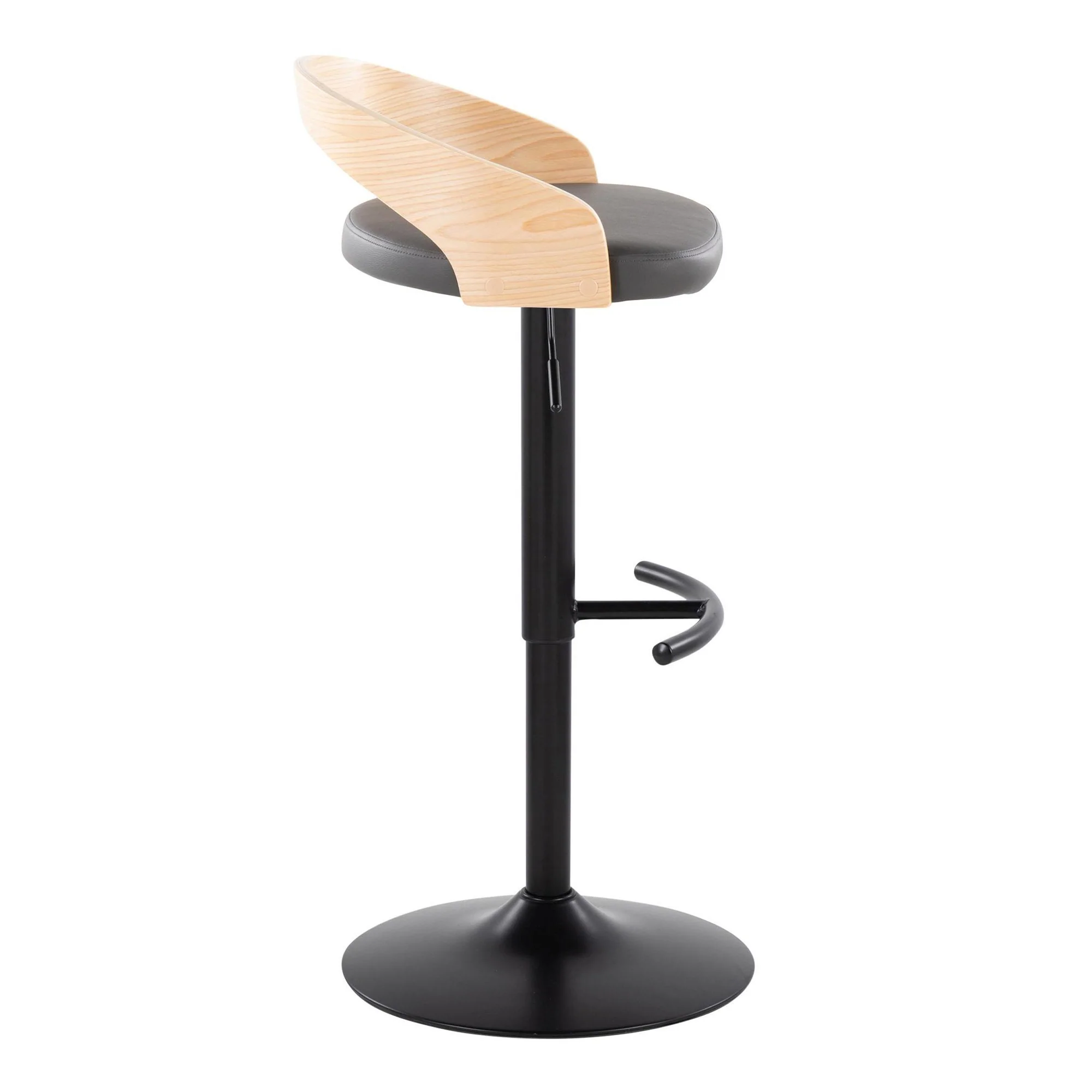 Grotto Adjustable Barstool - Set of 2 By LumiSource - BS-GROTTOPU-RT2 BKNABN2 - Image 17