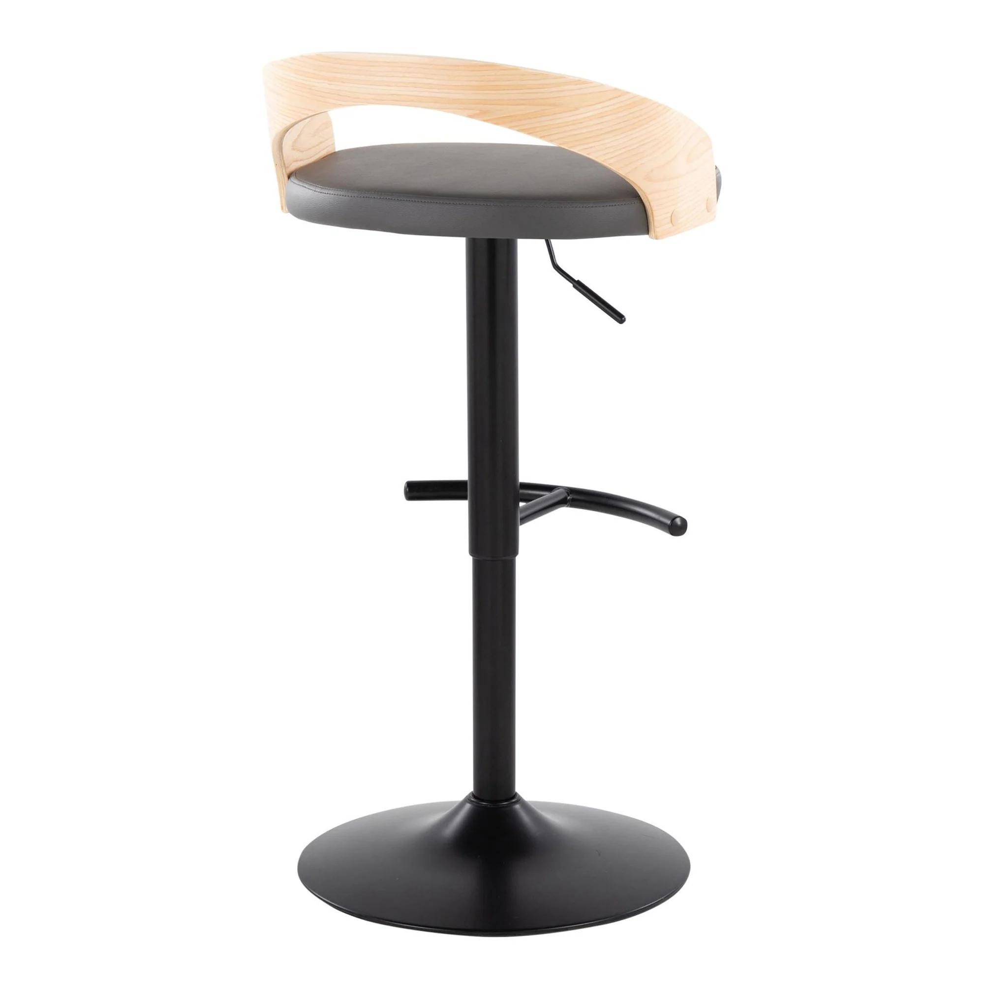 Grotto Adjustable Barstool - Set of 2 By LumiSource - BS-GROTTOPU-RT2 BKNABN2 - Image 18