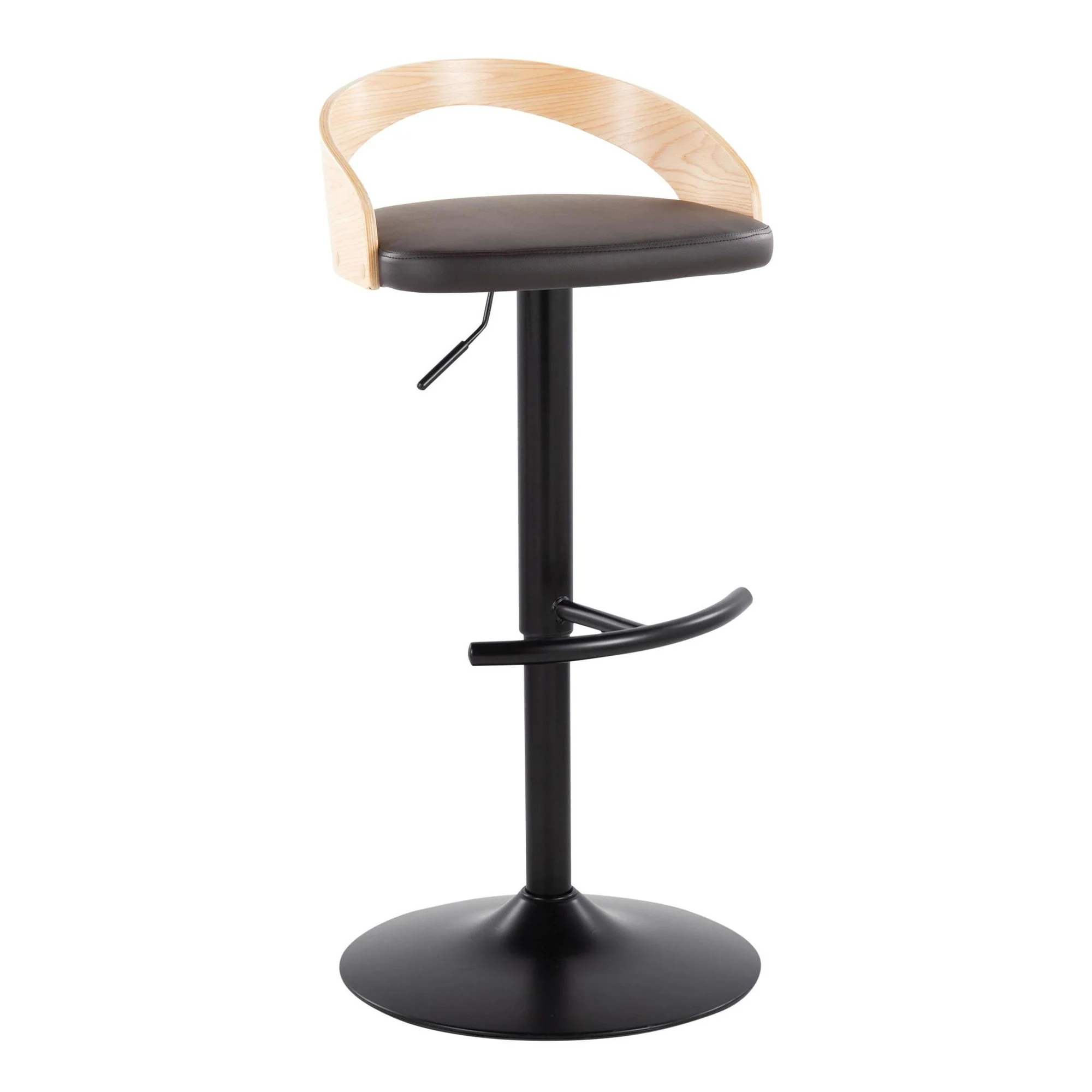 Grotto Adjustable Barstool - Set of 2 By LumiSource - BS-GROTTOPU-RT2 BKNABN2 - Image 6