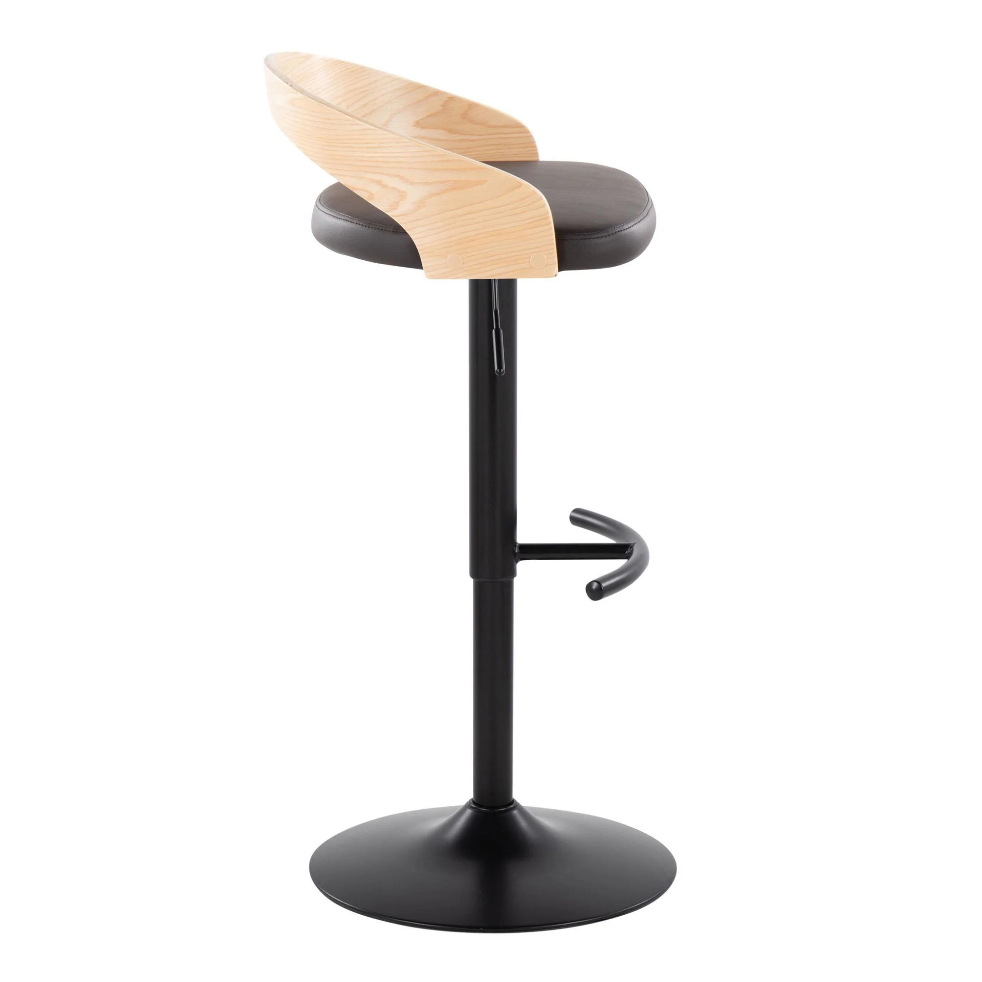 Grotto Adjustable Barstool - Set of 2 By LumiSource - BS-GROTTOPU-RT2 BKNABN2 - Image 7