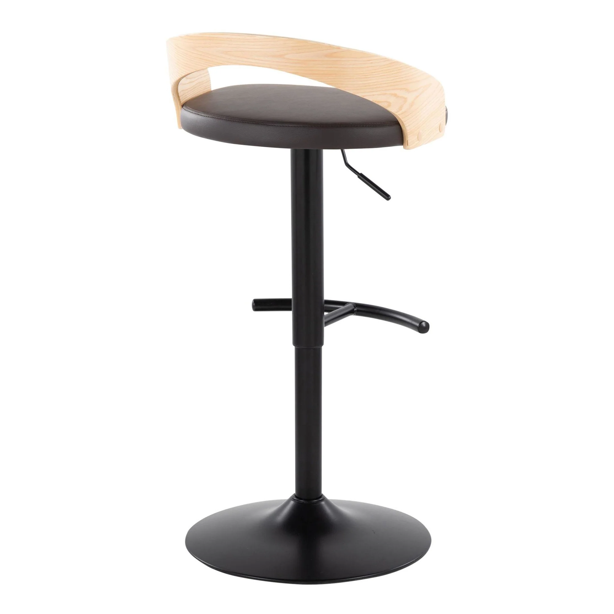 Grotto Adjustable Barstool - Set of 2 By LumiSource - BS-GROTTOPU-RT2 BKNABN2 - Image 8