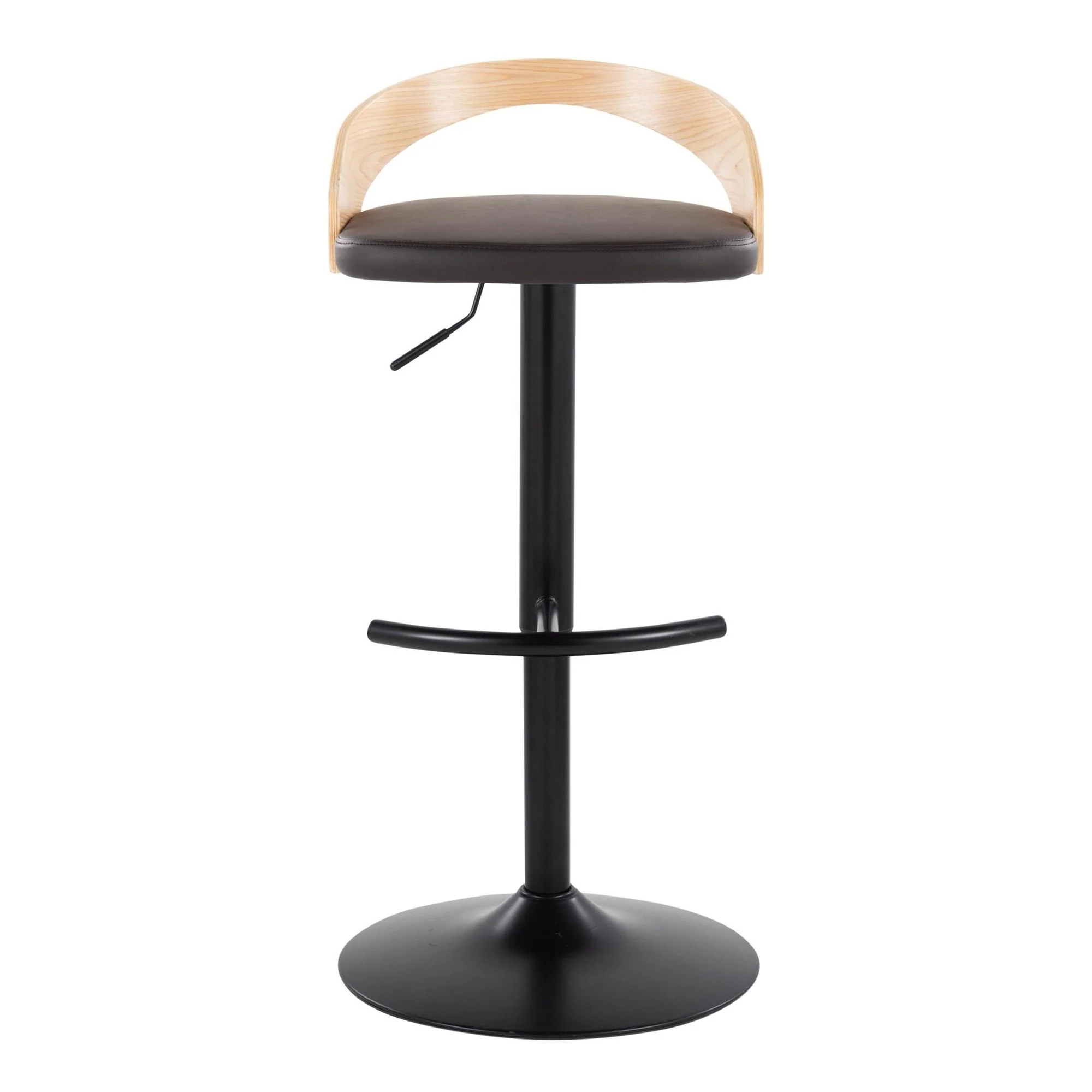 Grotto Adjustable Barstool - Set of 2 By LumiSource - BS-GROTTOPU-RT2 BKNABN2 - Image 9