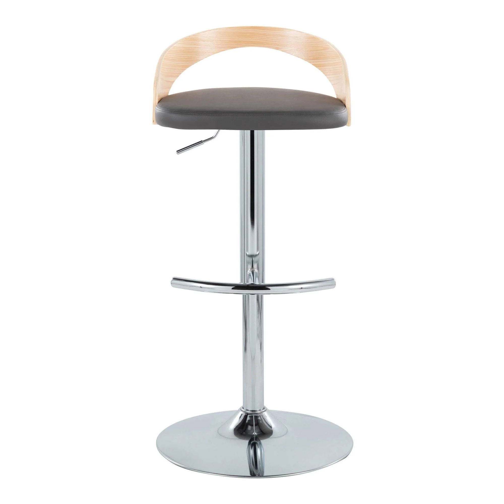 Grotto Adjustable Barstool - Set of 2 By LumiSource - BS-GROTTOPU-RT2 CHRNABN2 - Image 19