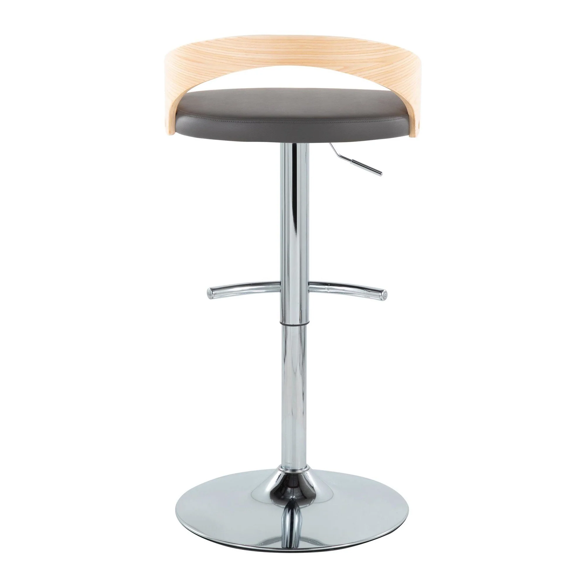 Grotto Adjustable Barstool - Set of 2 By LumiSource - BS-GROTTOPU-RT2 CHRNABN2 - Image 20