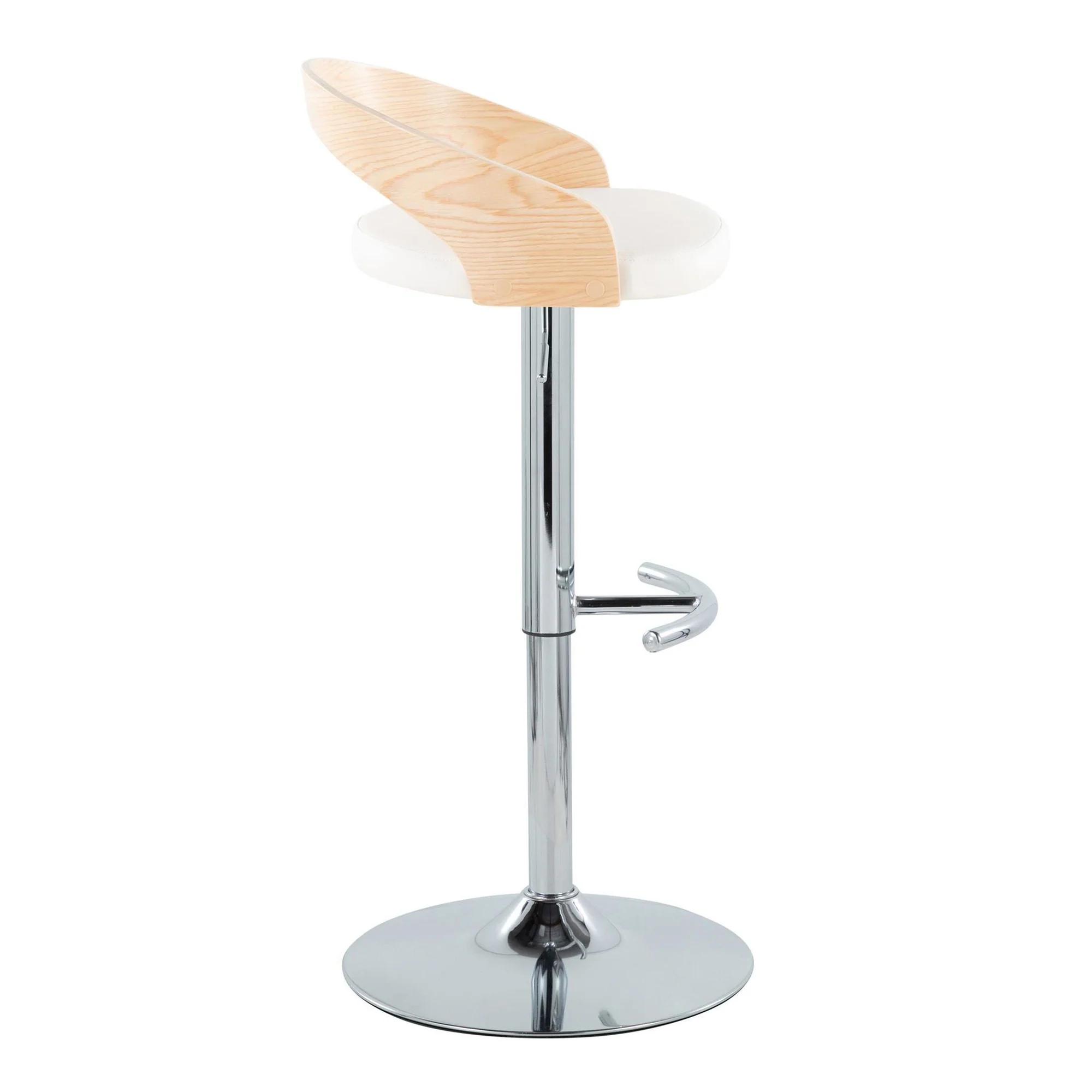 Grotto Adjustable Barstool - Set of 2 By LumiSource - BS-GROTTOPU-RT2 CHRNABN2 - Image 27