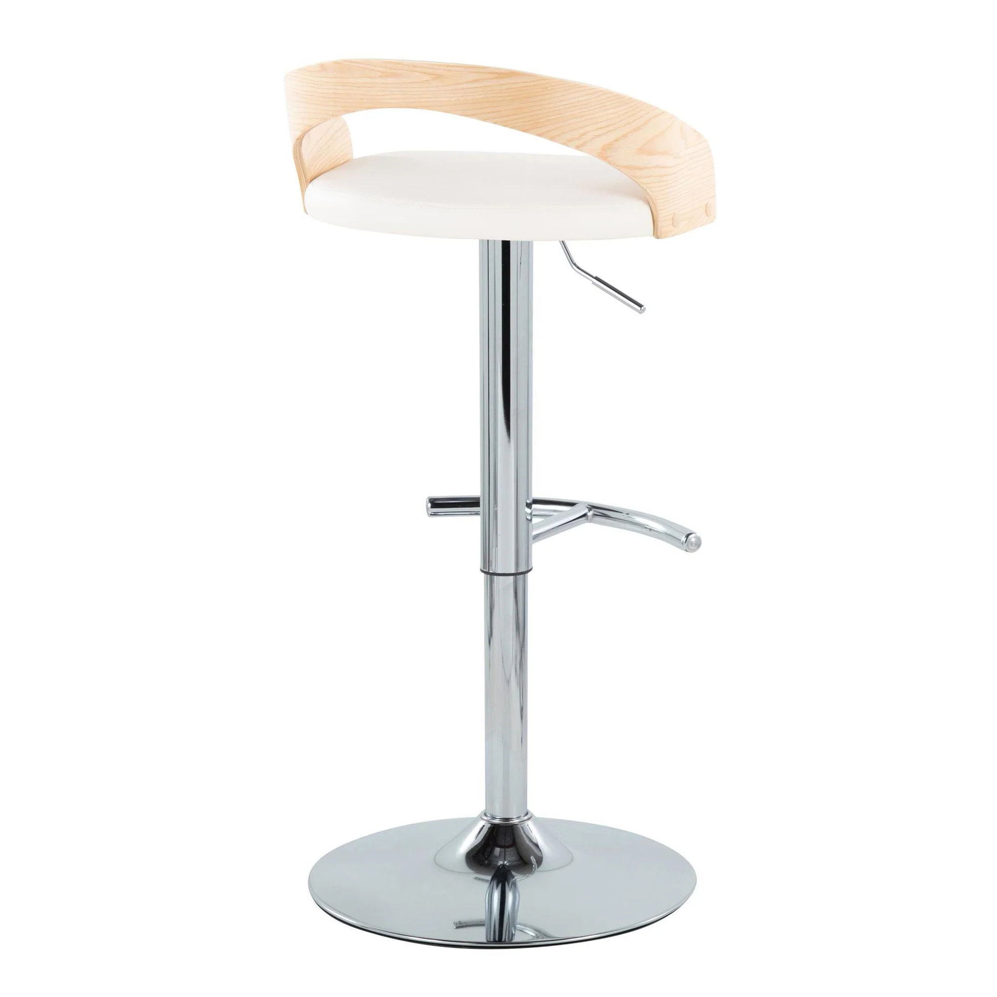 Grotto Adjustable Barstool - Set of 2 By LumiSource - BS-GROTTOPU-RT2 CHRNABN2 - Image 28