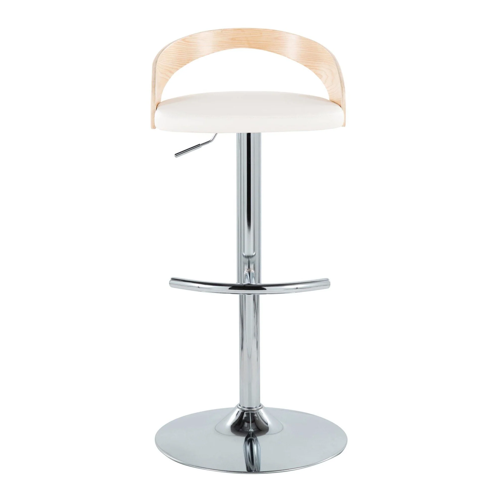 Grotto Adjustable Barstool - Set of 2 By LumiSource - BS-GROTTOPU-RT2 CHRNABN2 - Image 29