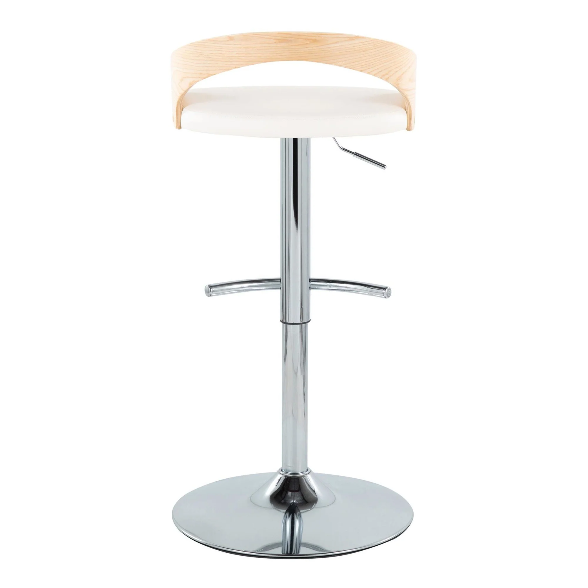 Grotto Adjustable Barstool - Set of 2 By LumiSource - BS-GROTTOPU-RT2 CHRNABN2 - Image 30