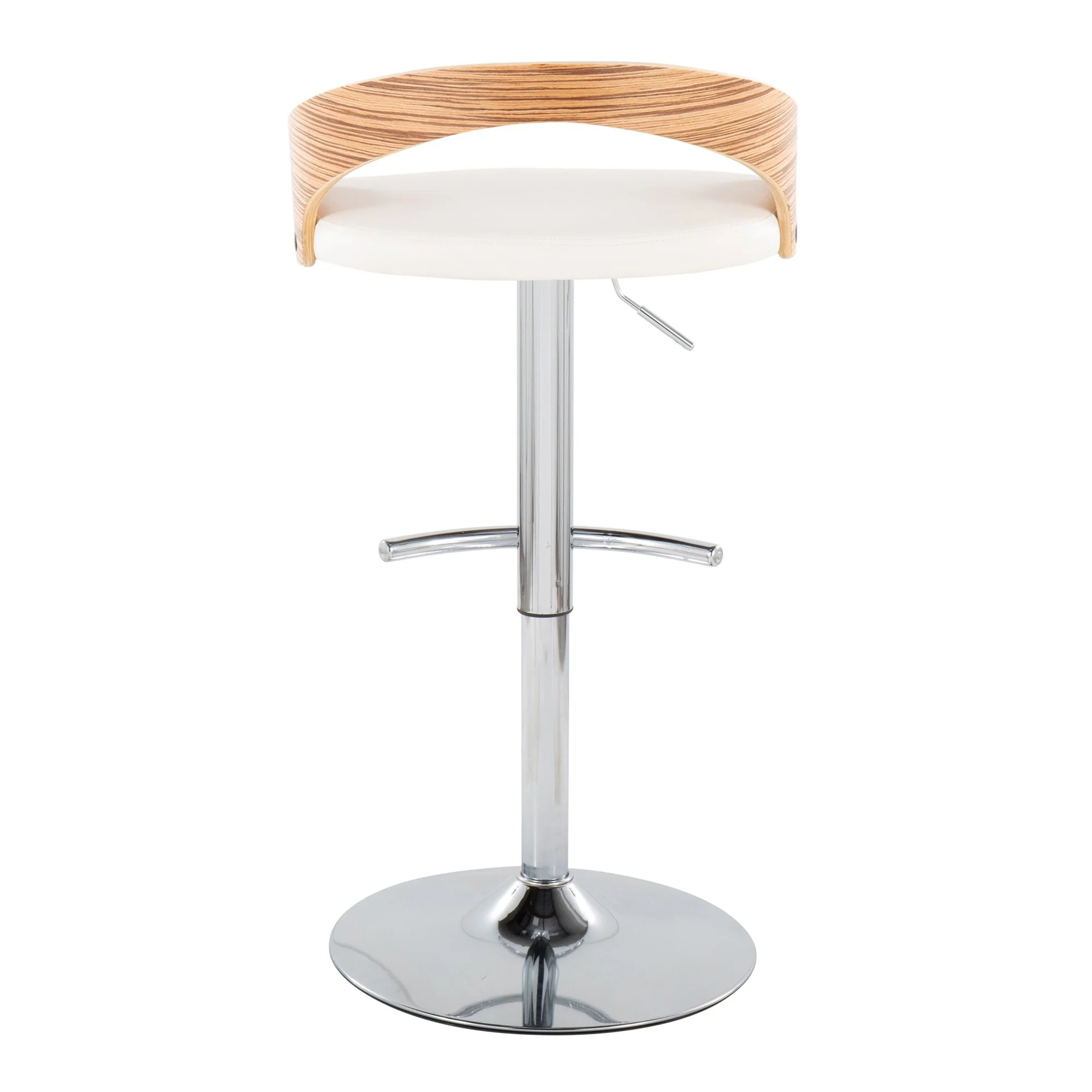 Grotto Adjustable Barstool - Set of 2 By LumiSource - BS-GROTTOPU-RT2 CHRZBW2 - Image 10