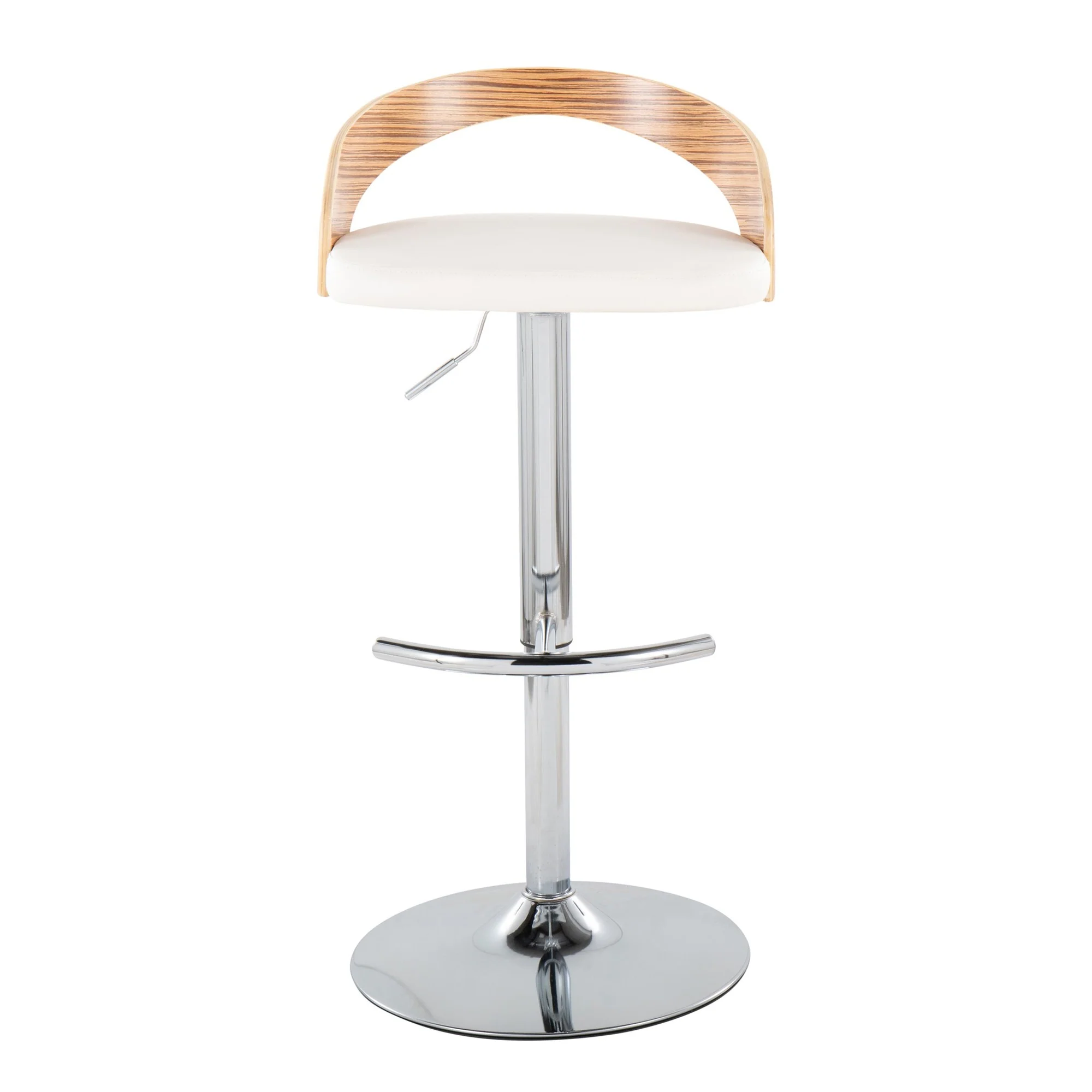 Grotto Adjustable Barstool - Set of 2 By LumiSource - BS-GROTTOPU-RT2 CHRZBW2 - Image 9