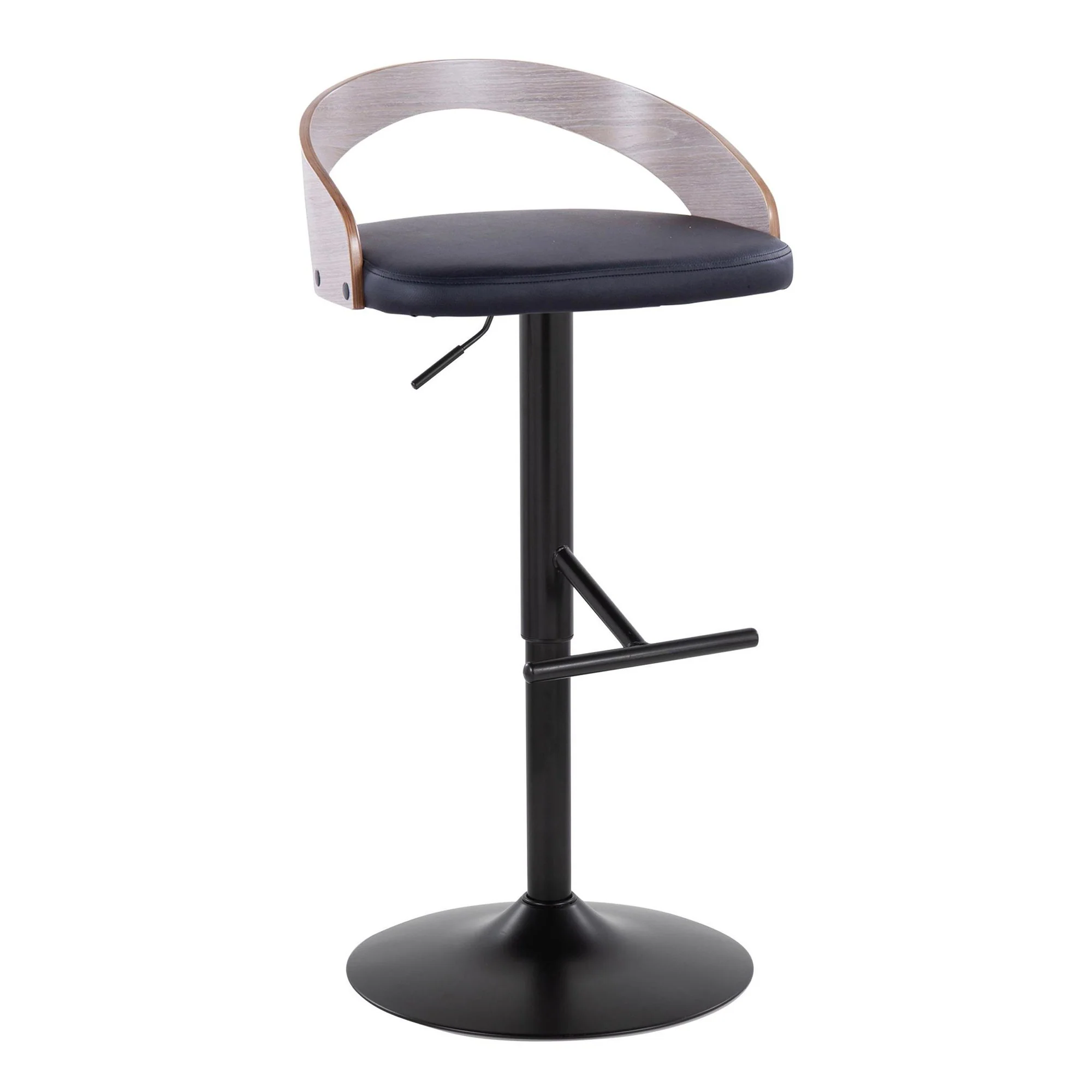 Grotto Adjustable Barstool - Set of 2 By LumiSource - BS-GROTTOPU-STRT2 BKCHW2 - Image 13