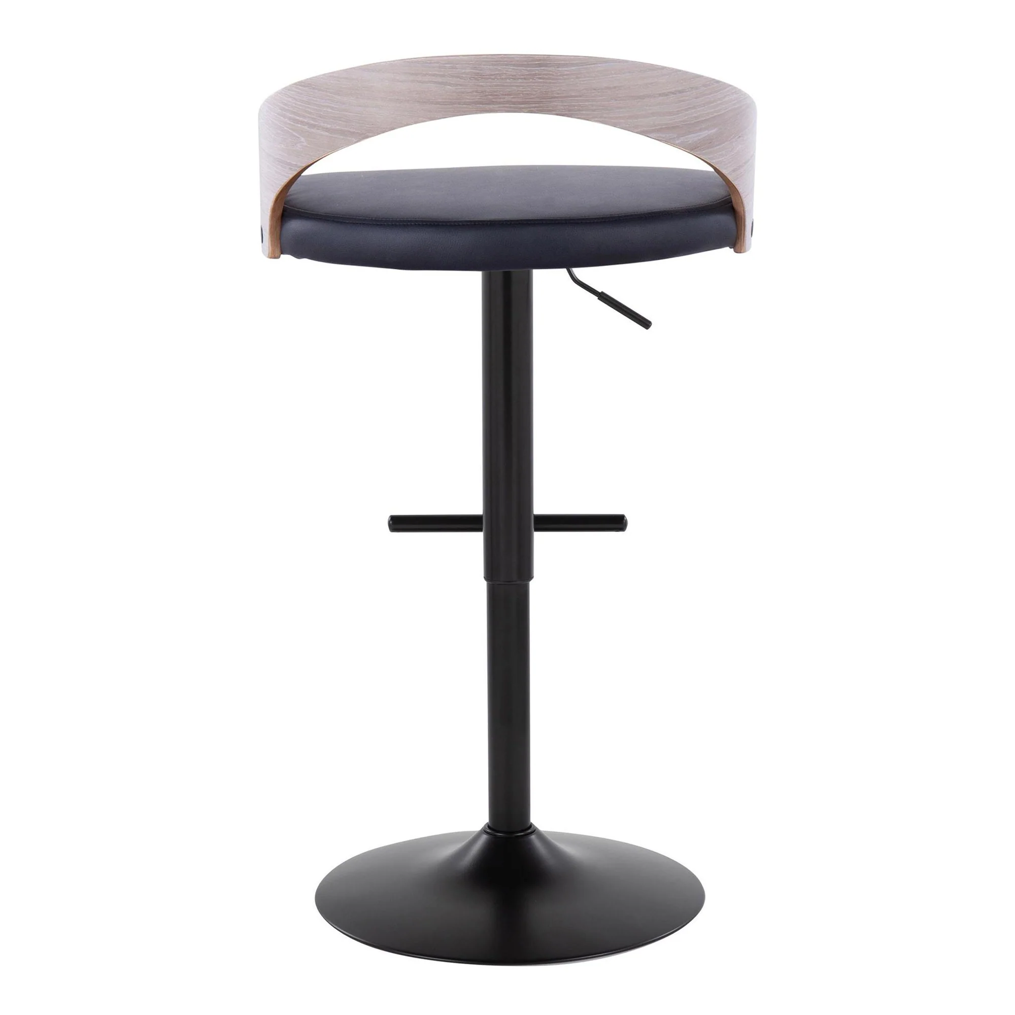 Grotto Adjustable Barstool - Set of 2 By LumiSource - BS-GROTTOPU-STRT2 BKCHW2 - Image 17