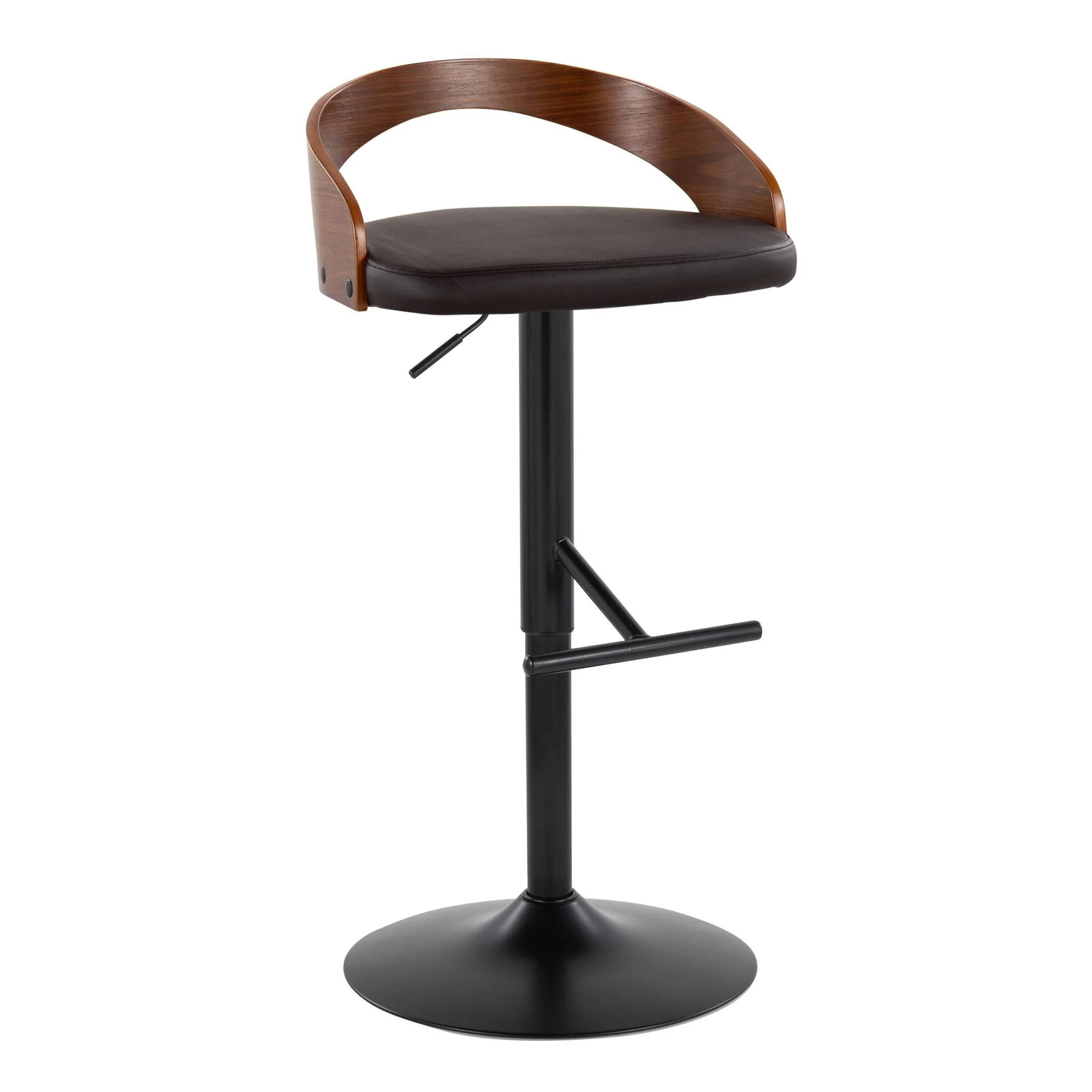 Grotto Adjustable Barstool - Set of 2 By LumiSource - BS-GROTTOPU-STRT2 BKCHW2 - Image 21