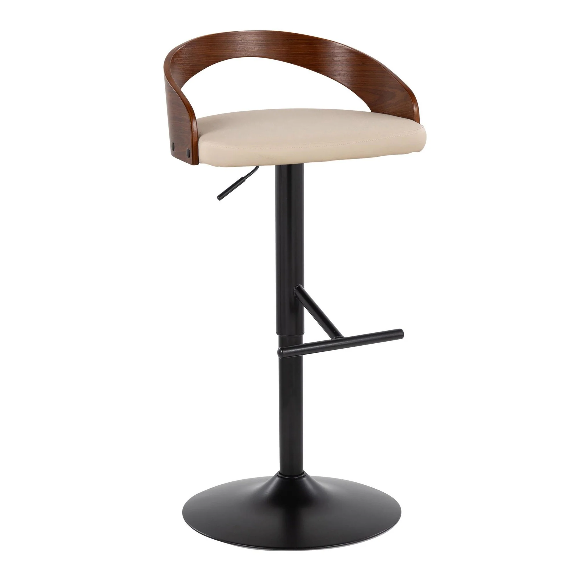 Grotto Adjustable Barstool - Set of 2 By LumiSource - BS-GROTTOPU-STRT2 BKCHW2 - Image 29