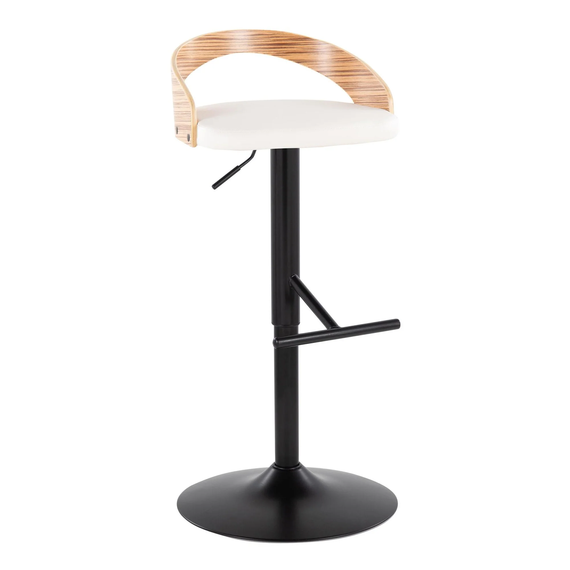 Grotto Adjustable Barstool - Set of 2 By LumiSource - BS-GROTTOPU-STRT2 BKCHW2 - Image 37