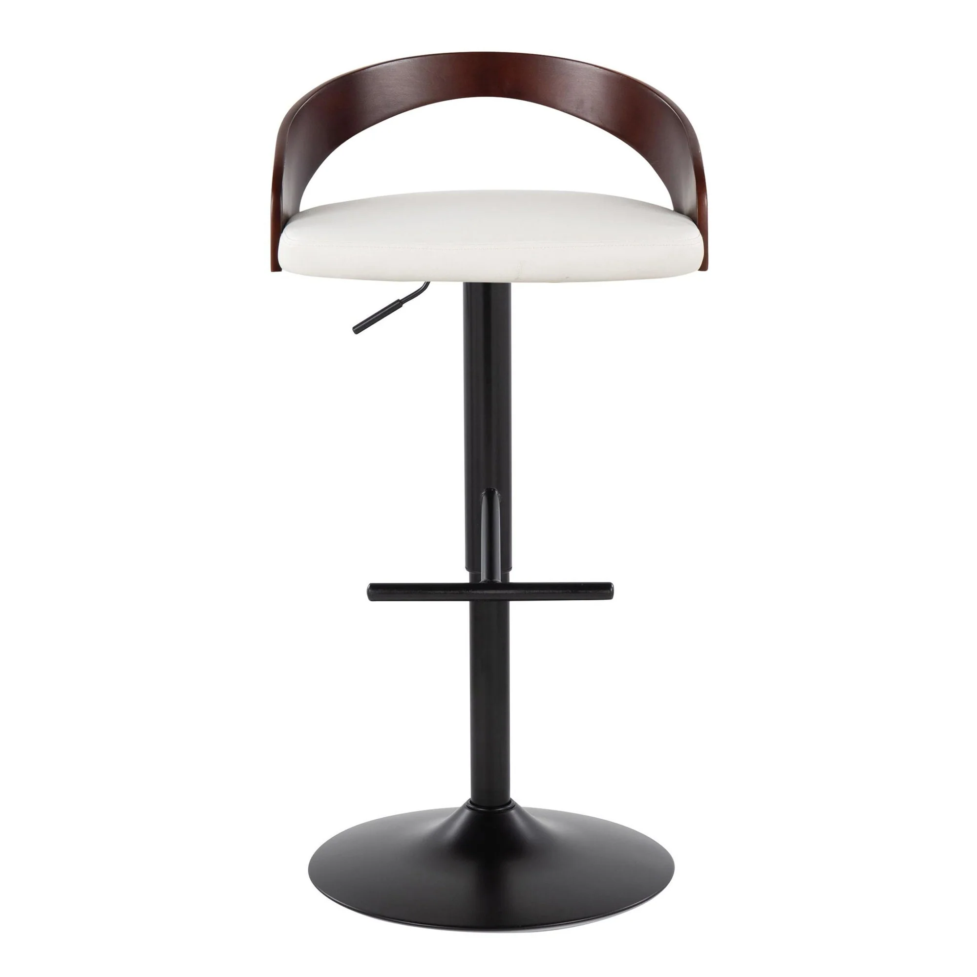 Grotto Adjustable Barstool - Set of 2 By LumiSource - BS-GROTTOPU-STRT2 BKCHW2 - Image 7