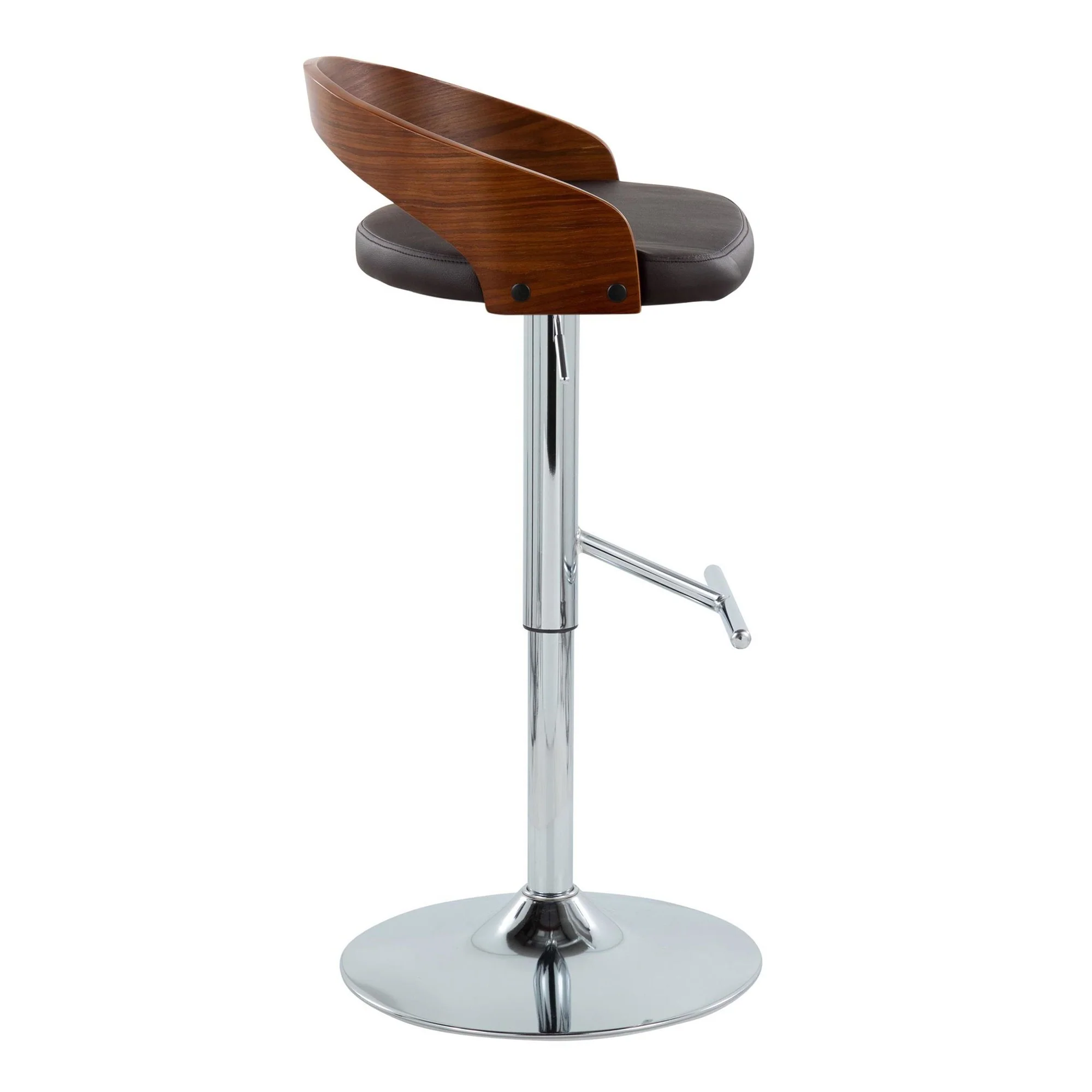 Grotto Adjustable Barstool - Set of 2 By LumiSource - BS-GROTTOPU-STRT2 CHRCHW2 - Image 14