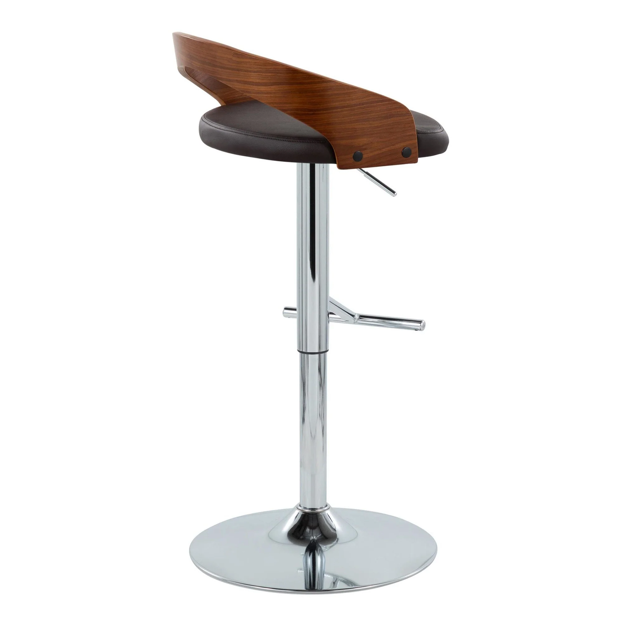 Grotto Adjustable Barstool - Set of 2 By LumiSource - BS-GROTTOPU-STRT2 CHRCHW2 - Image 15