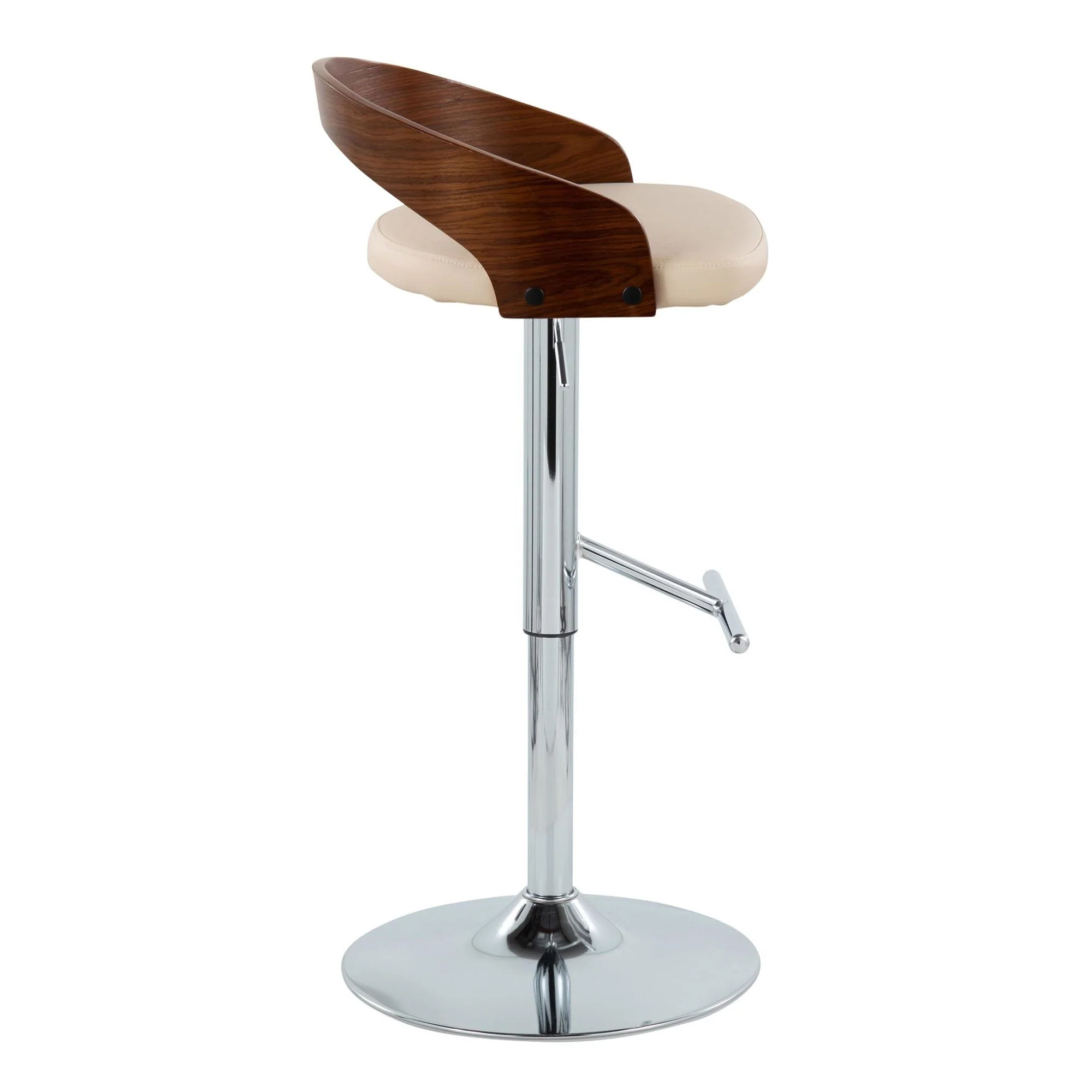Grotto Adjustable Barstool - Set of 2 By LumiSource - BS-GROTTOPU-STRT2 CHRCHW2 - Image 22