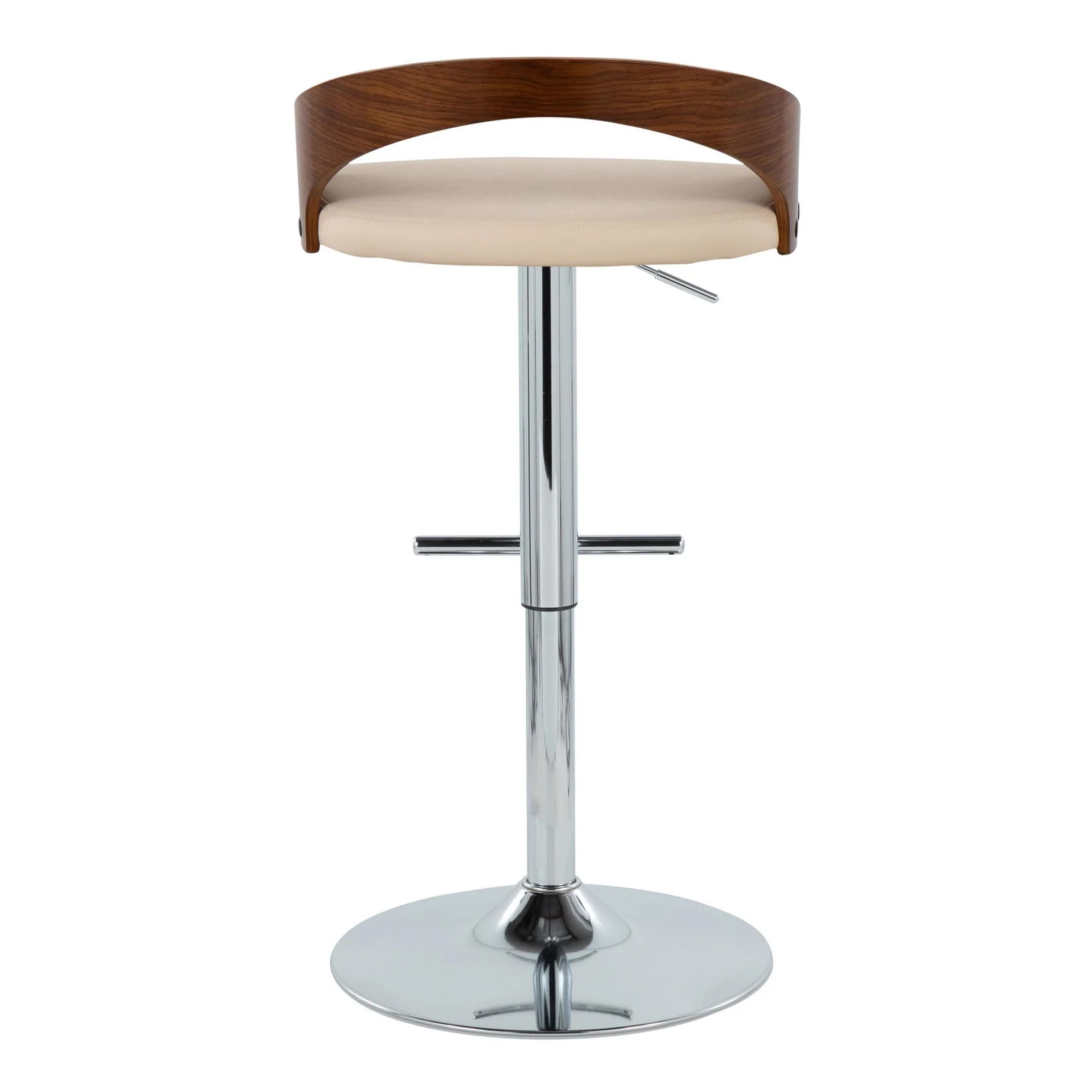 Grotto Adjustable Barstool - Set of 2 By LumiSource - BS-GROTTOPU-STRT2 CHRCHW2 - Image 25