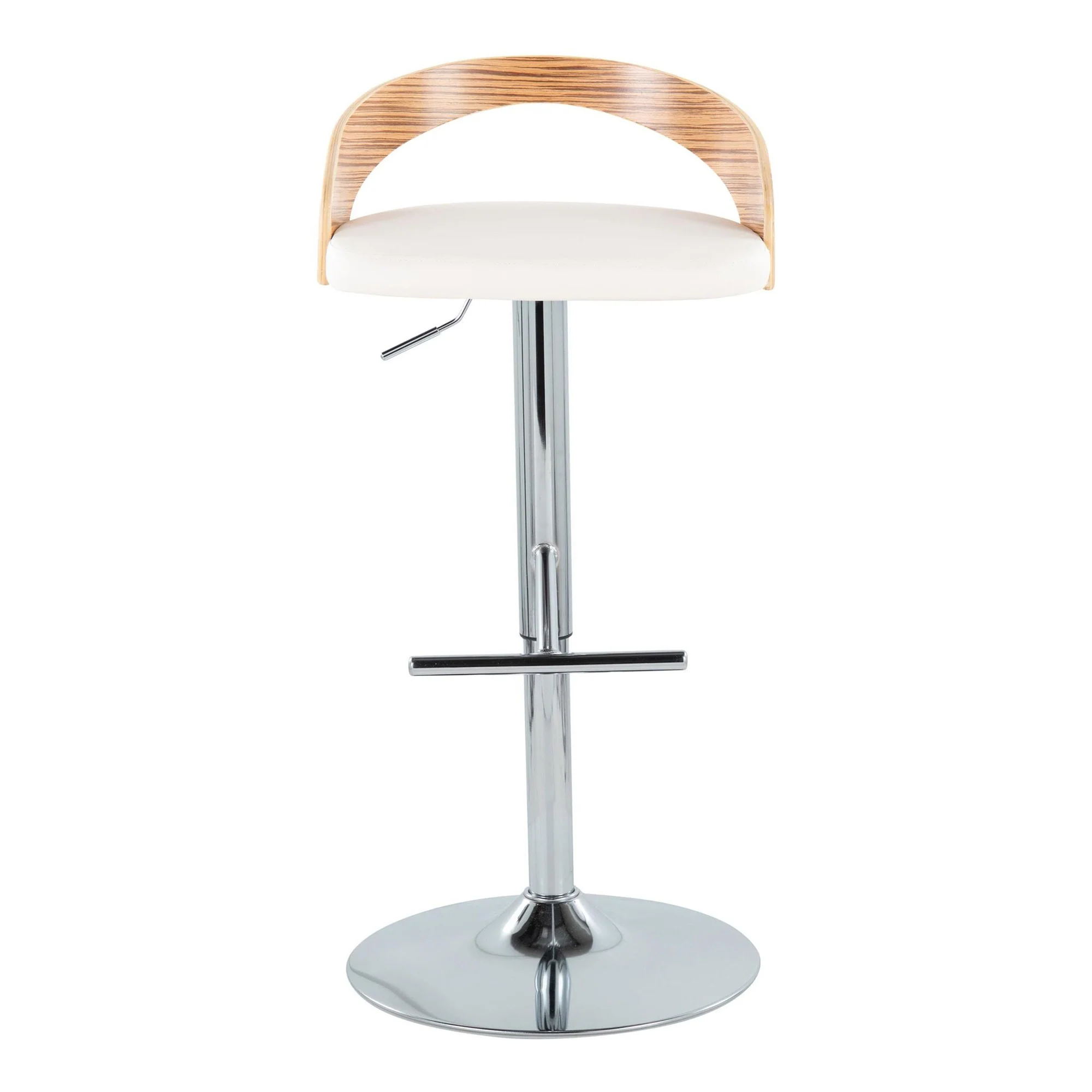 Grotto Adjustable Barstool - Set of 2 By LumiSource - BS-GROTTOPU-STRT2 CHRCHW2 - Image 32