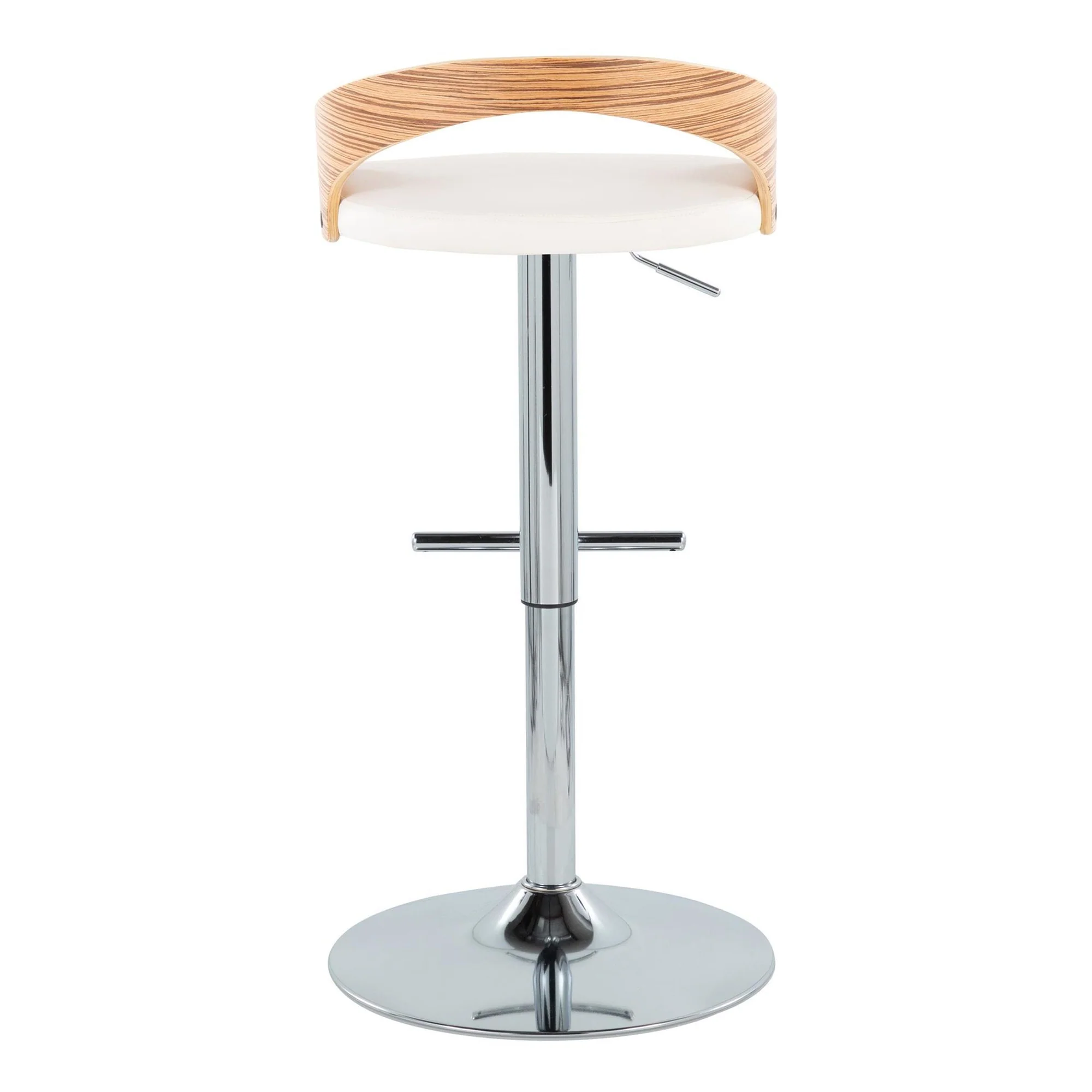 Grotto Adjustable Barstool - Set of 2 By LumiSource - BS-GROTTOPU-STRT2 CHRCHW2 - Image 33