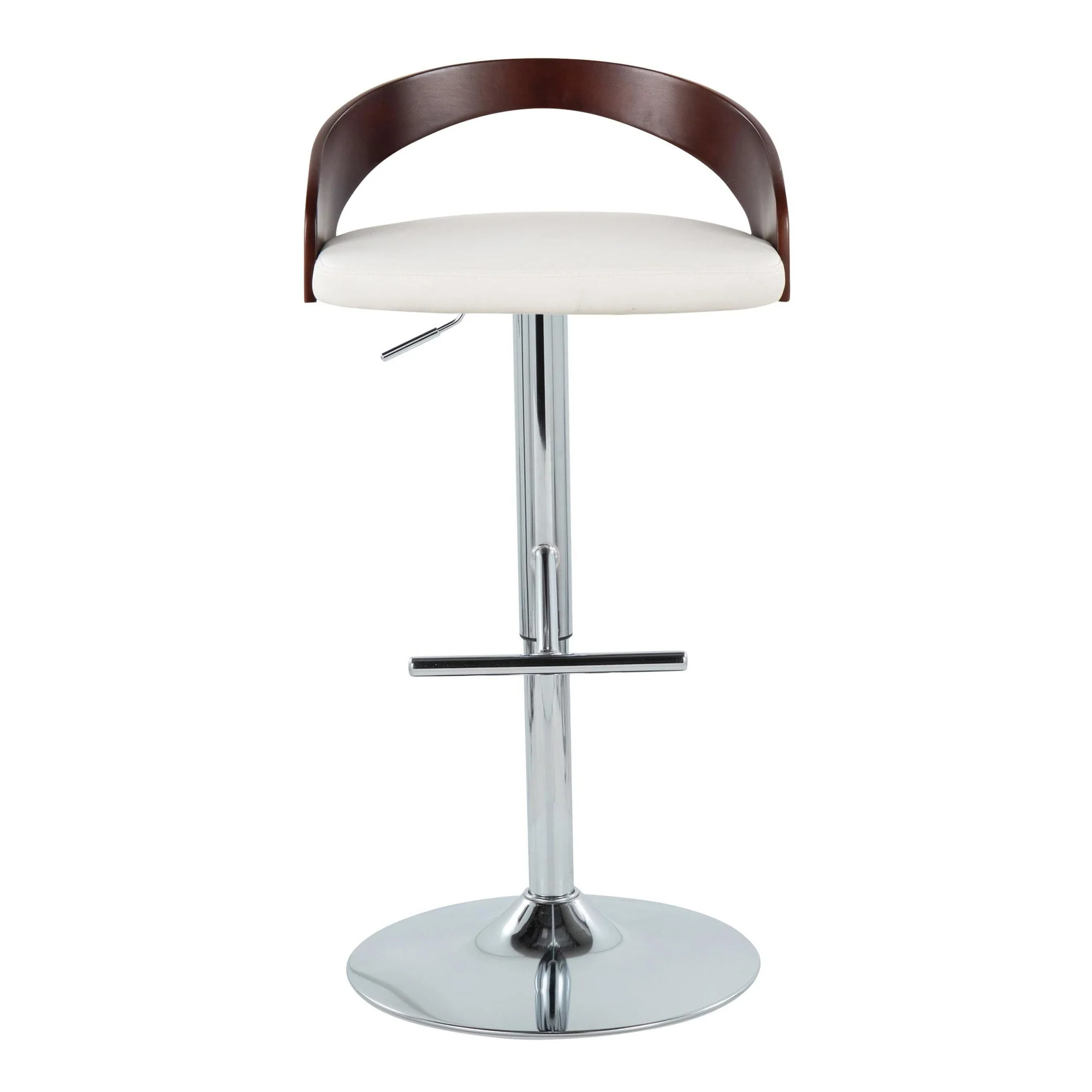 Grotto Adjustable Barstool - Set of 2 By LumiSource - BS-GROTTOPU-STRT2 CHRCHW2 - Image 7