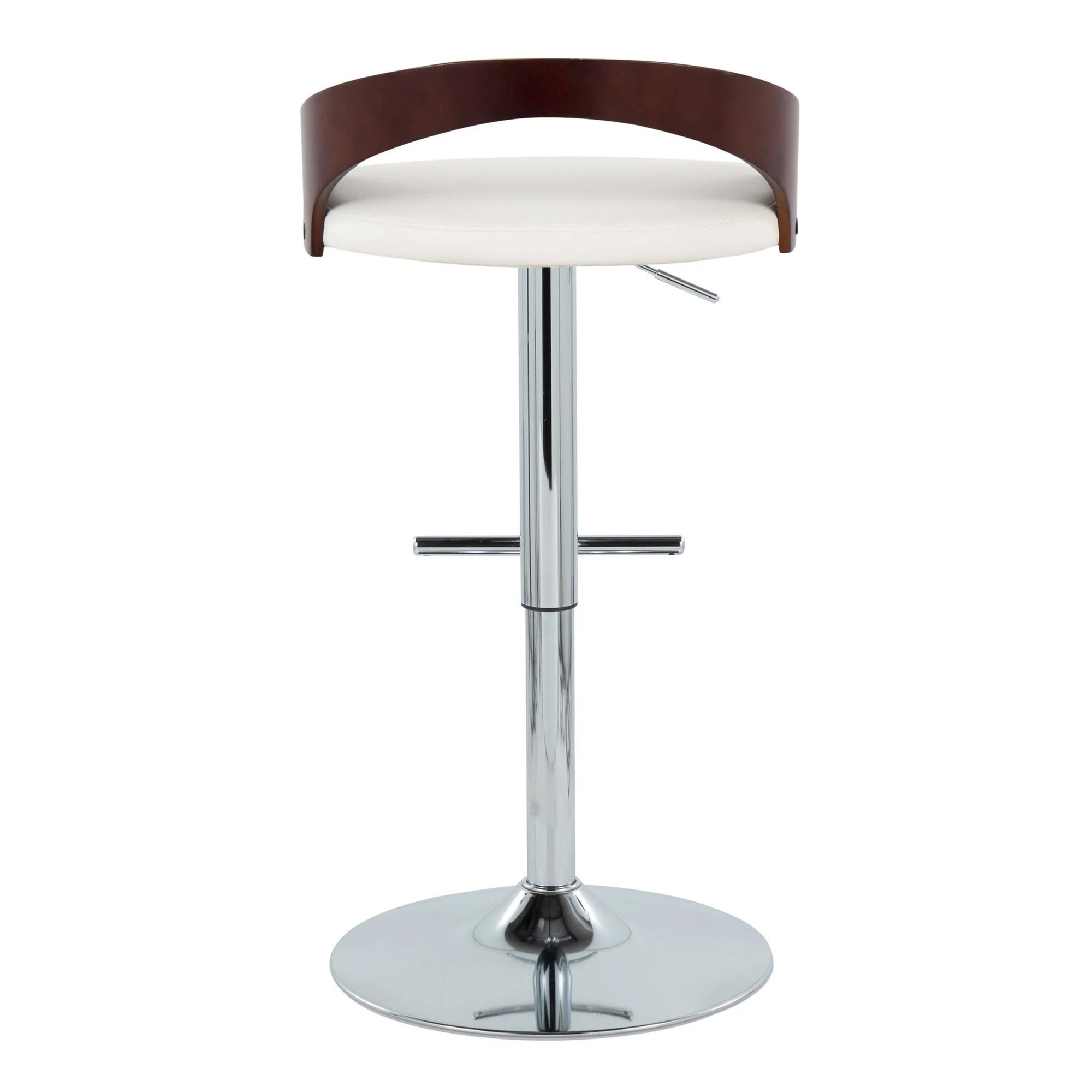 Grotto Adjustable Barstool - Set of 2 By LumiSource - BS-GROTTOPU-STRT2 CHRCHW2 - Image 9