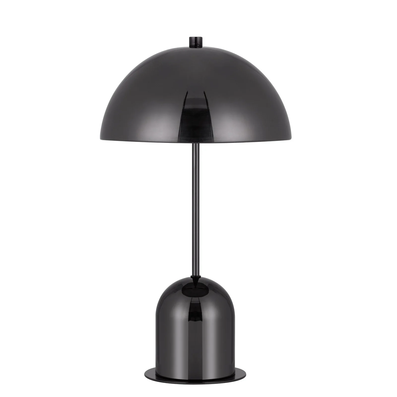 Gunmetal Dark Gray Desk Table Lamp With Half Dome Shade By Homeroots - Image 5