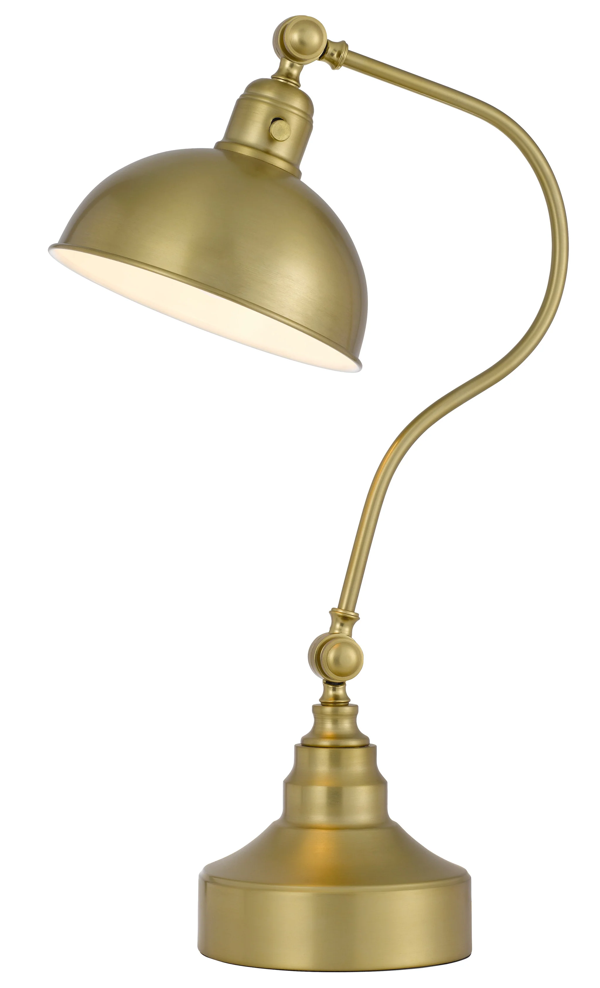 Gunmetal Metal Table Lamp With Silver Metallic Globe Shade By Homeroots - Image 7