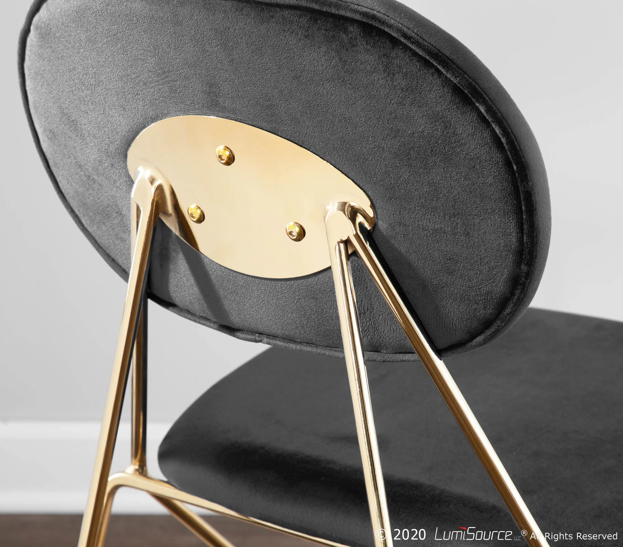 Gwen Chair - Set of 2 By LumiSource - CH-GWEN AU+BK2 - Image 3