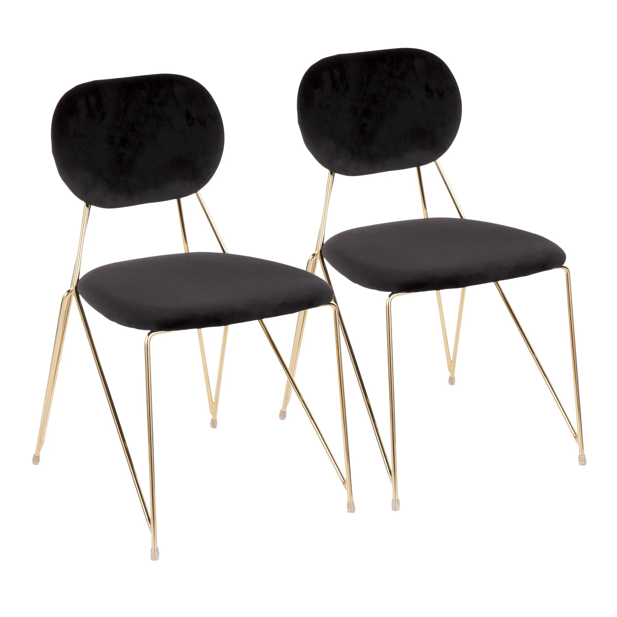 Gwen Chair - Set of 2 By LumiSource - CH-GWEN AU+BK2 - Image 5