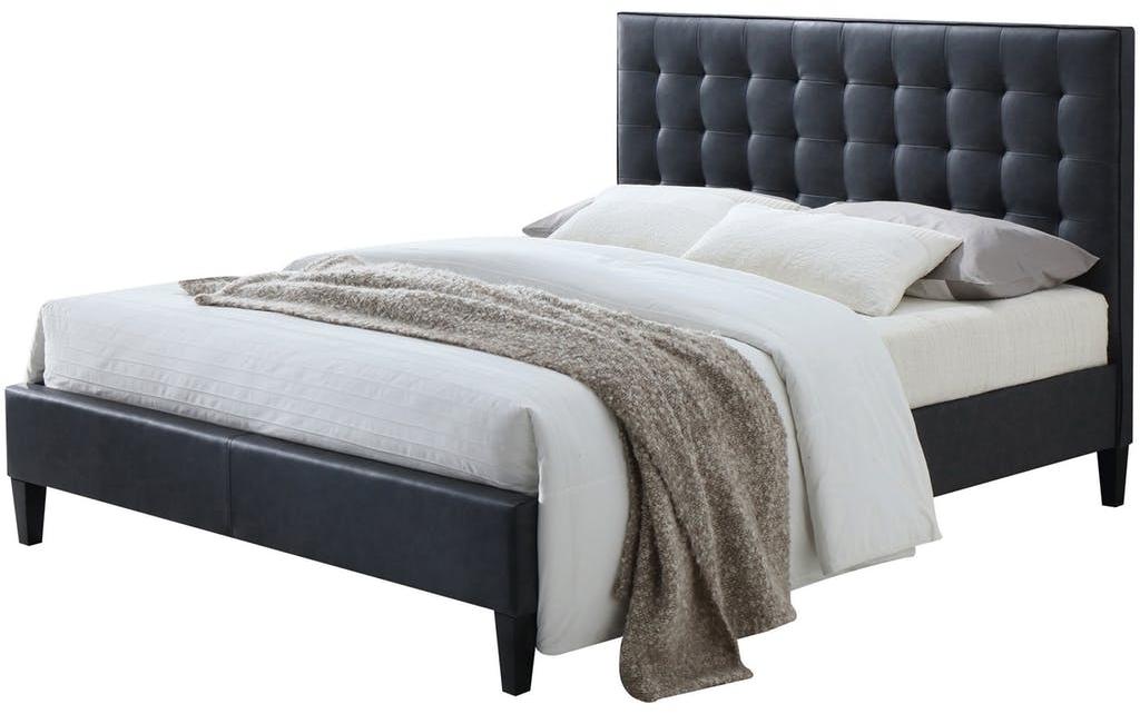 H Tone Gray Queen Bed By Homeroots - Image 2