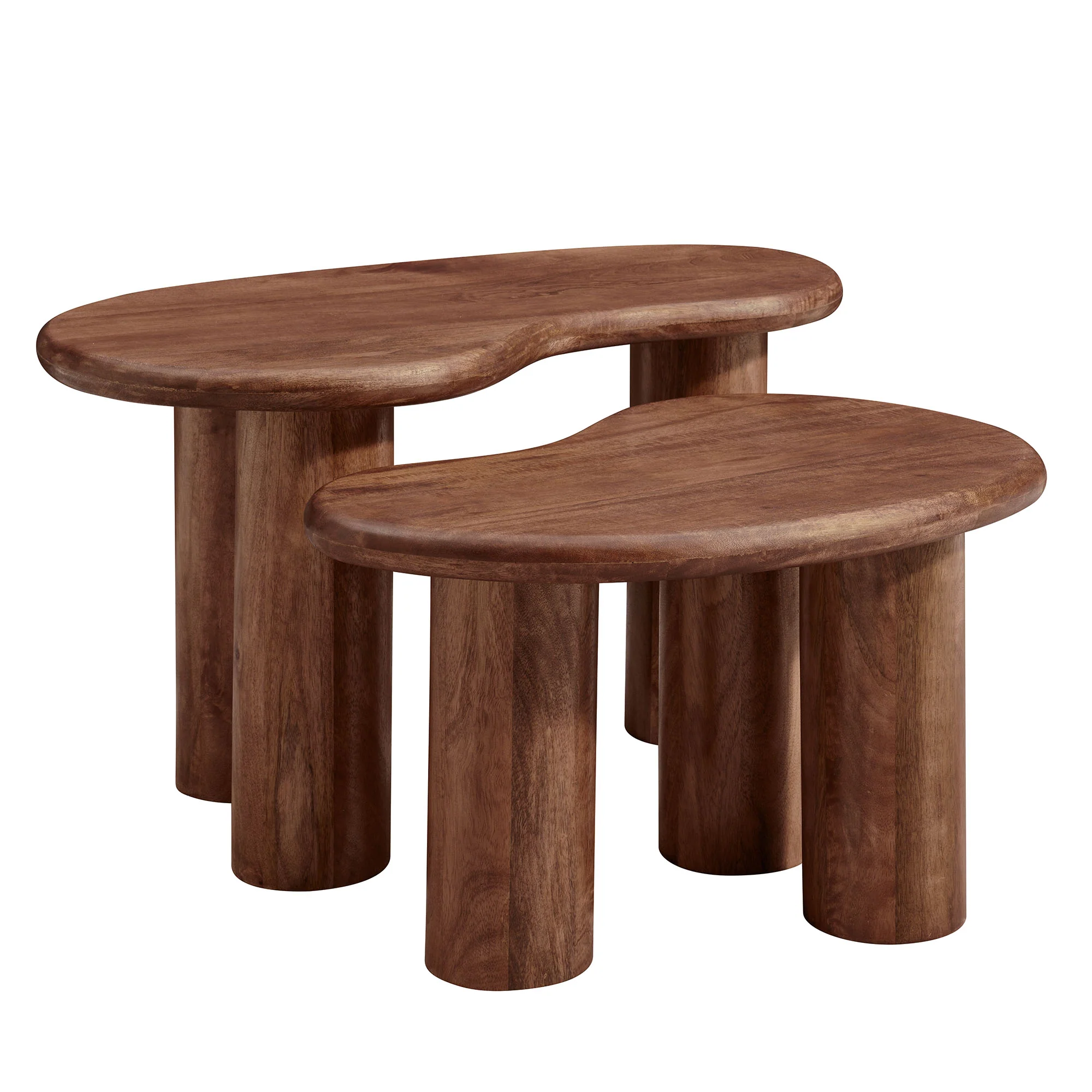 Hackney Mango Wood Nesting Coffee Table Set by Modway - Image 11