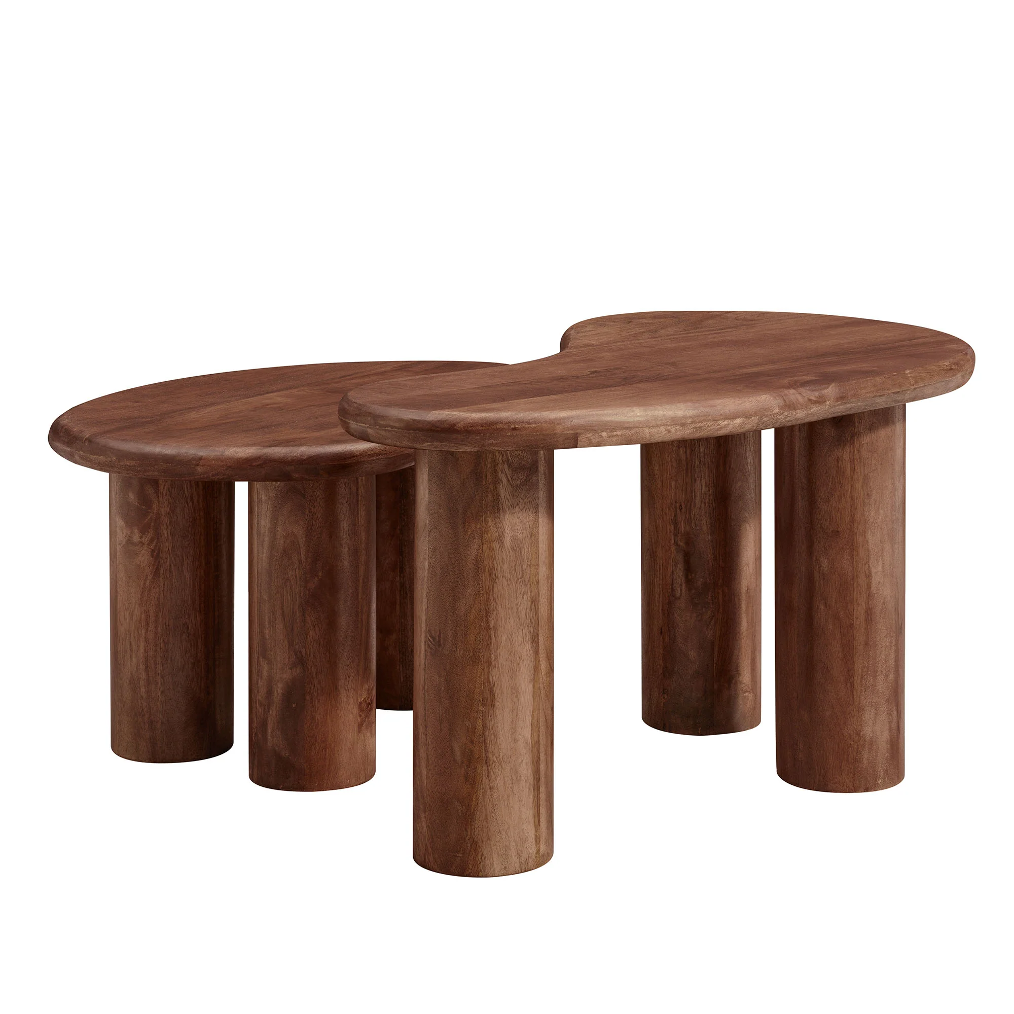 Hackney Mango Wood Nesting Coffee Table Set by Modway - Image 13