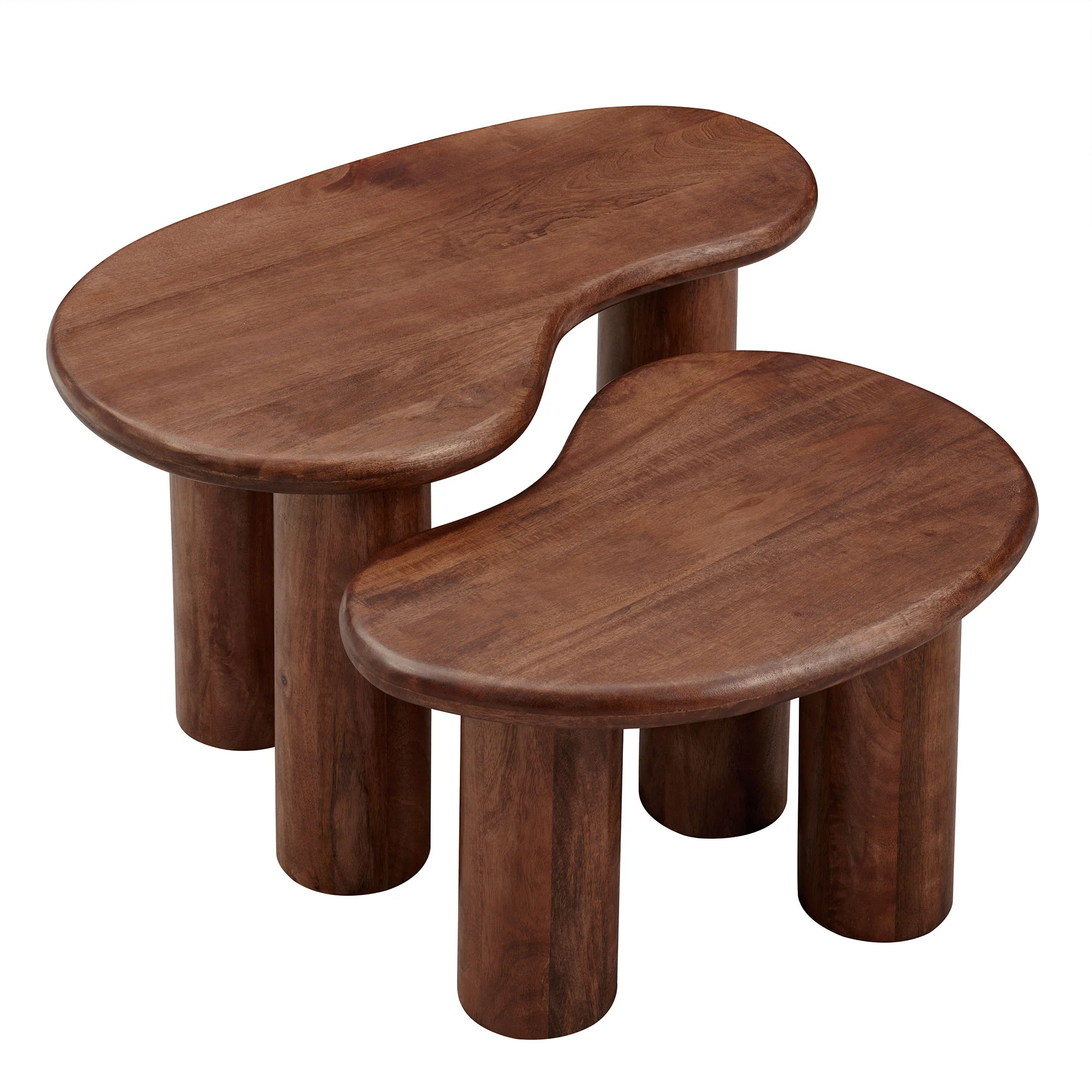 Hackney Mango Wood Nesting Coffee Table Set by Modway - Image 15