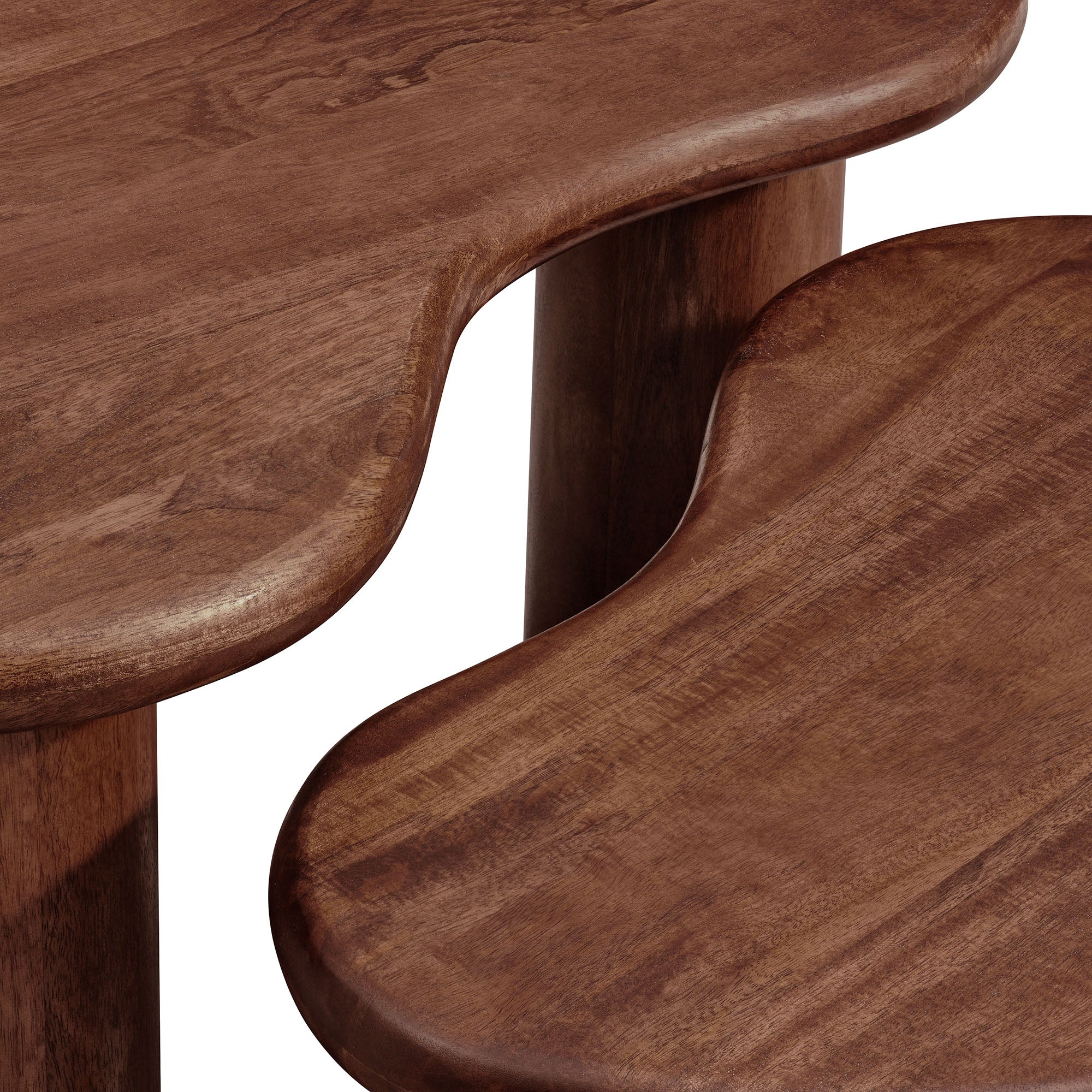 Hackney Mango Wood Nesting Coffee Table Set by Modway - Image 16