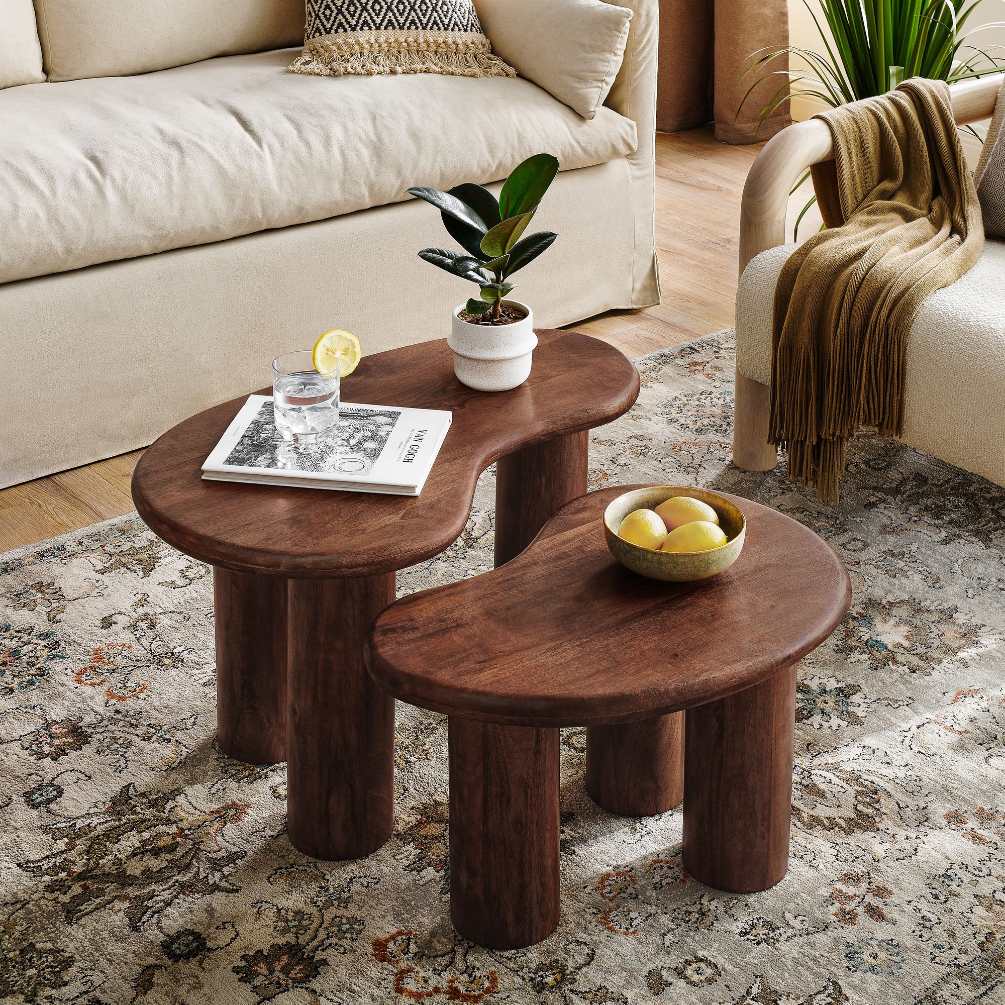 Hackney Mango Wood Nesting Coffee Table Set by Modway - Image 18