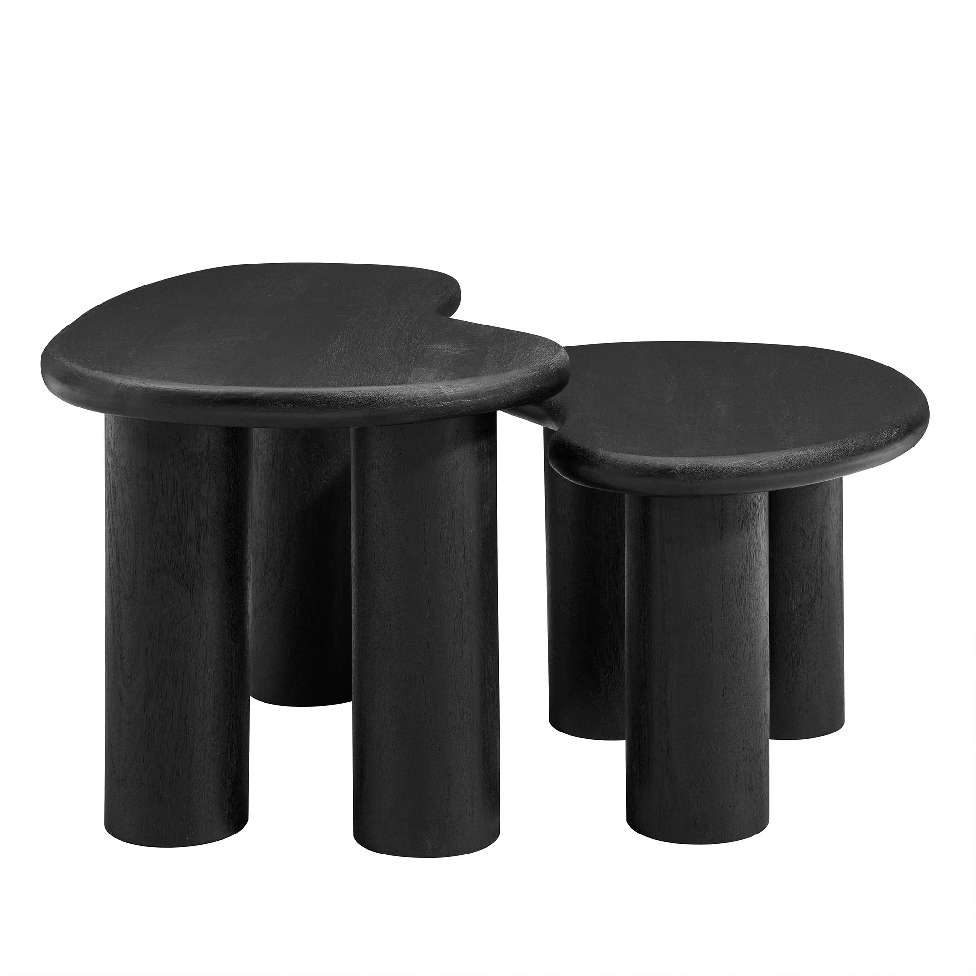Hackney Mango Wood Nesting Coffee Table Set by Modway - Image 3