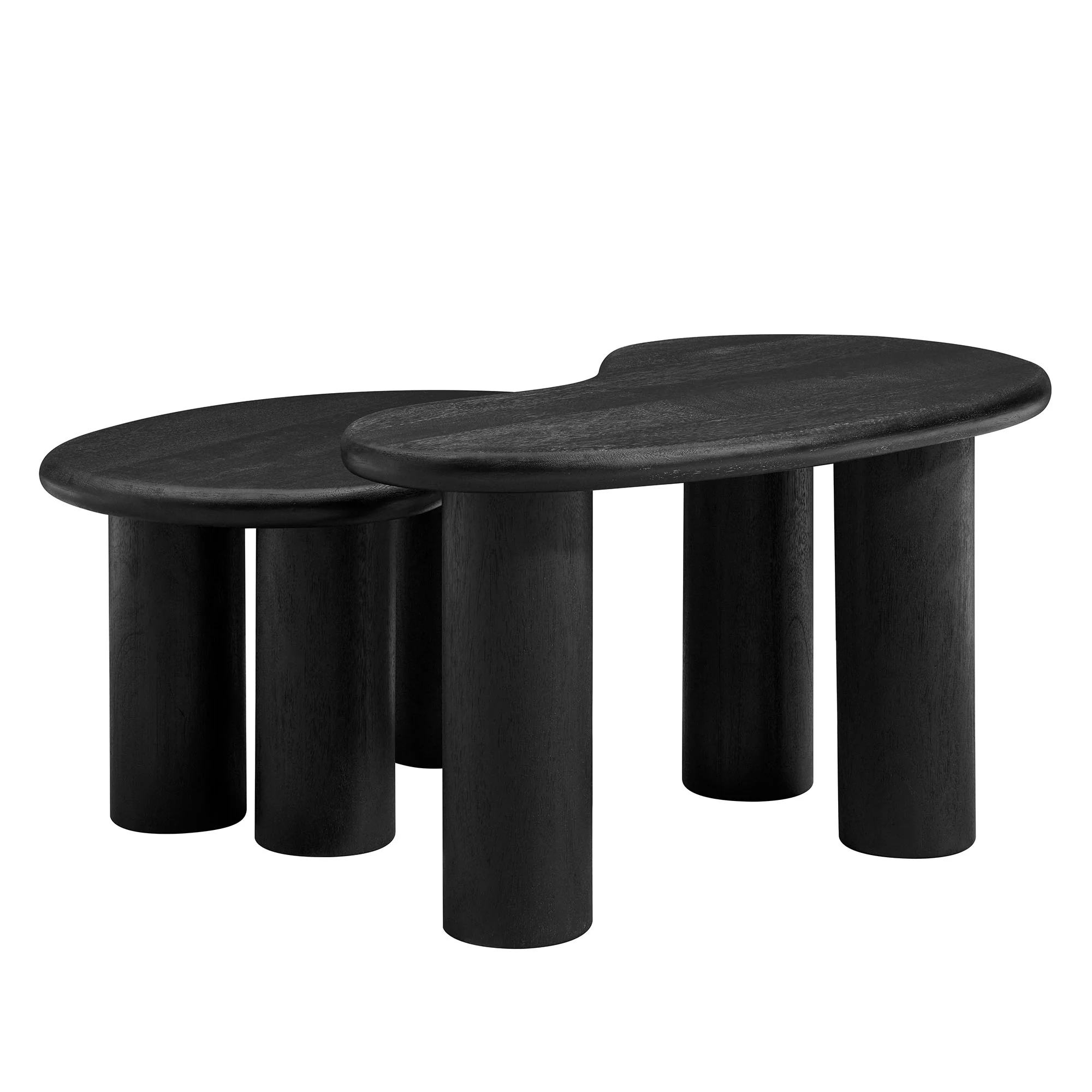 Hackney Mango Wood Nesting Coffee Table Set by Modway - Image 4