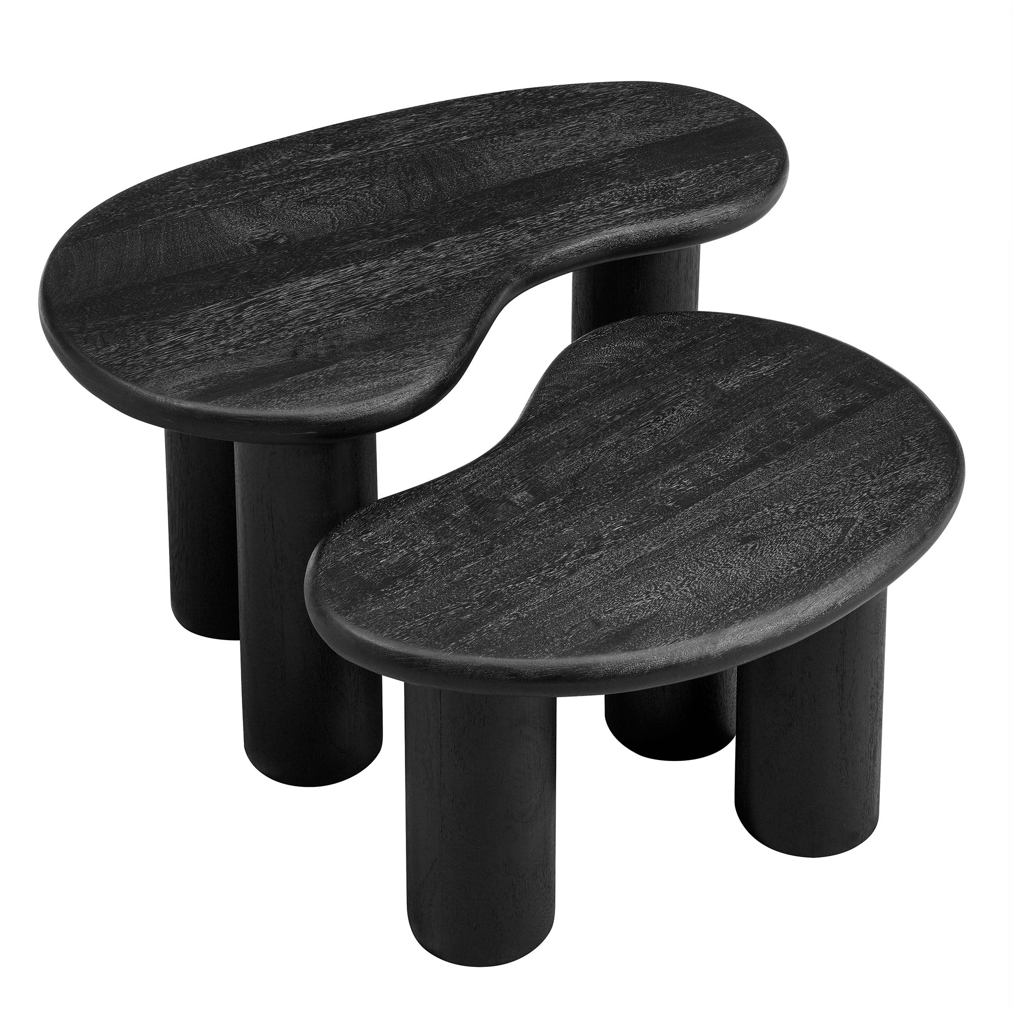 Hackney Mango Wood Nesting Coffee Table Set by Modway - Image 6