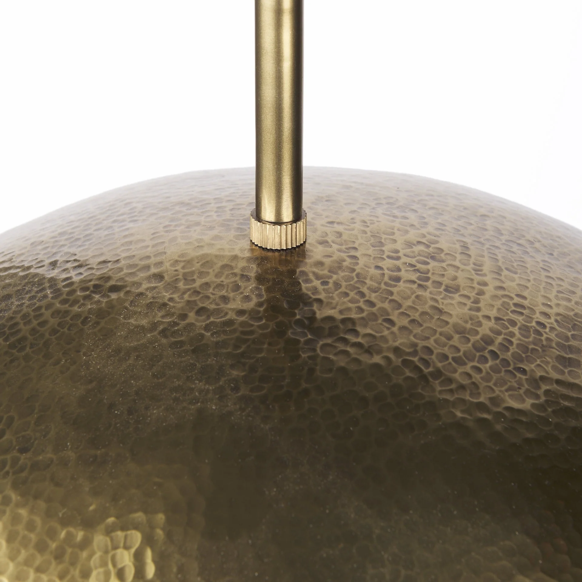 Hammered Gold Metal Hanging Pendant Light By Homeroots - Image 6