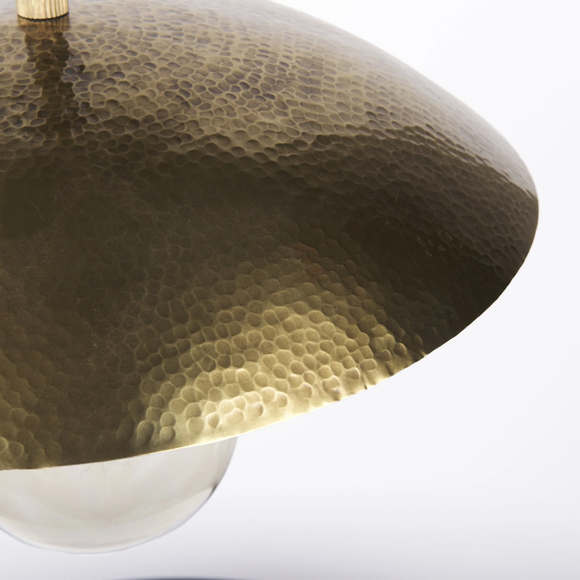 Hammered Gold Metal Hanging Pendant Light By Homeroots - Image 7