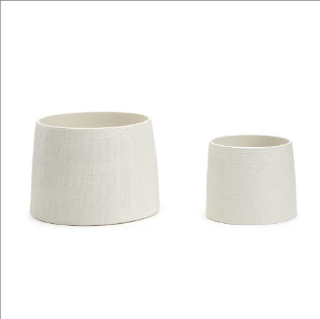 Hand Carved Planter Set Of 4 By Tozai Home - Image 2