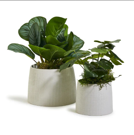 Hand Carved Planter Set Of 4 By Tozai Home - Image 3