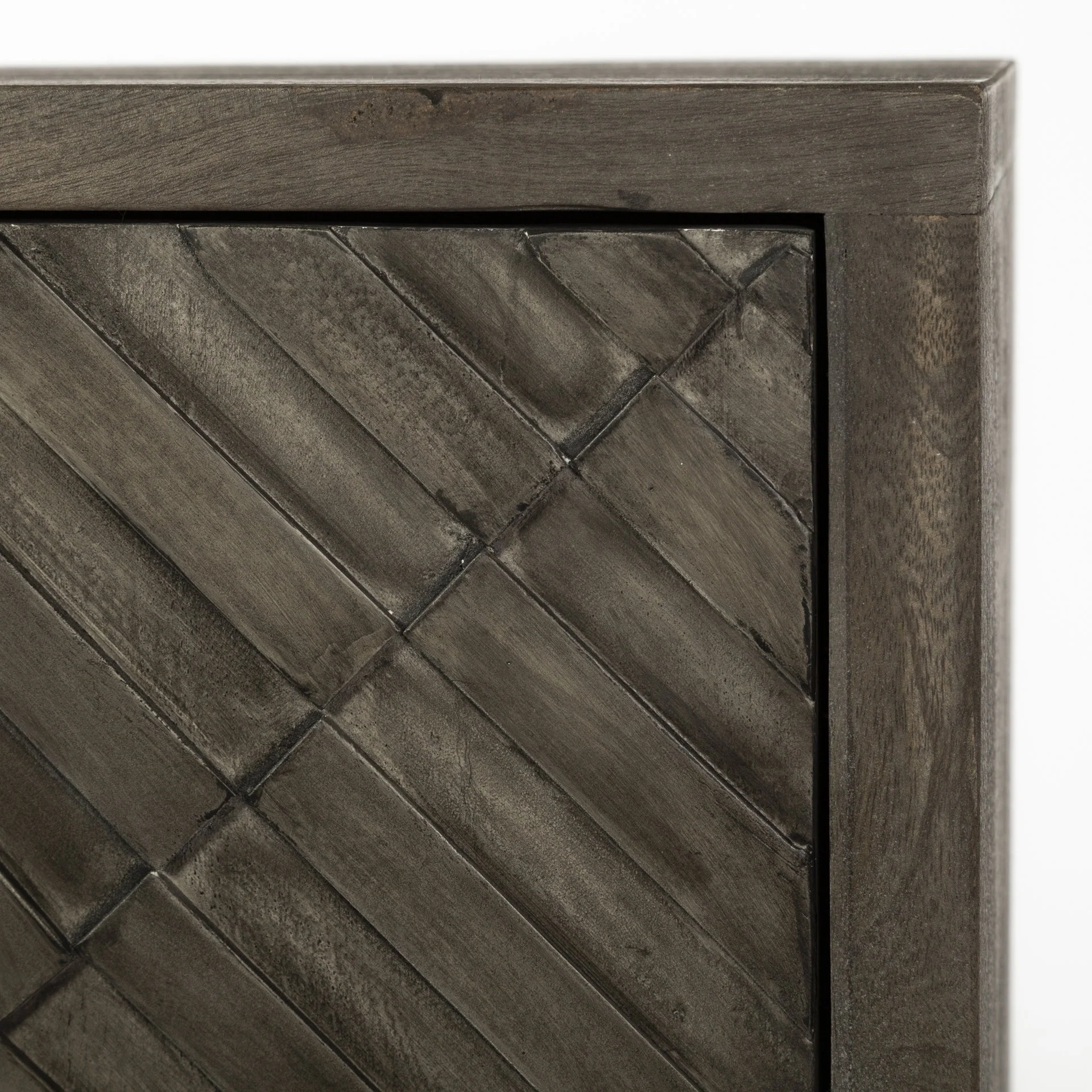 Hand Crafted Diamond In The Rough Cabinet By Homeroots - Image 6