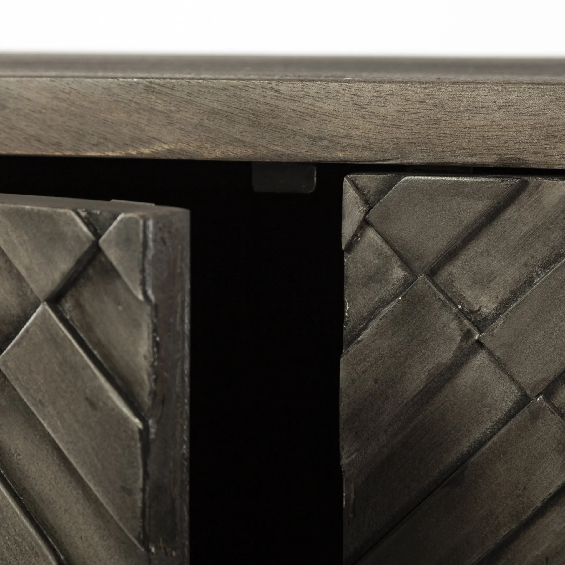 Hand Crafted Diamond In The Rough Cabinet By Homeroots - Image 7
